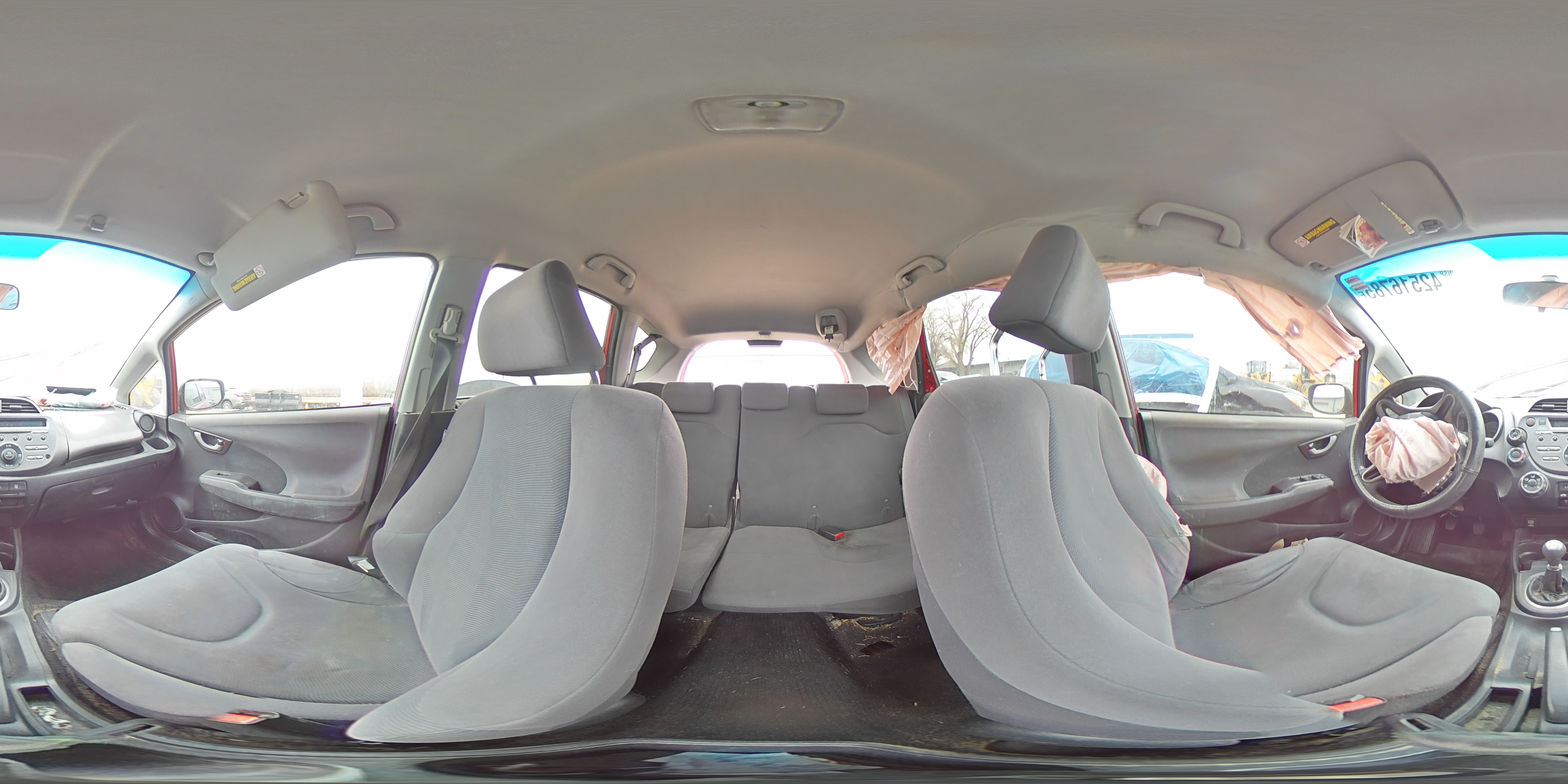 2010 Honda Fit VIN JHMGE8G22AC022277 Copart auction photo, front end damage thumbnail 13