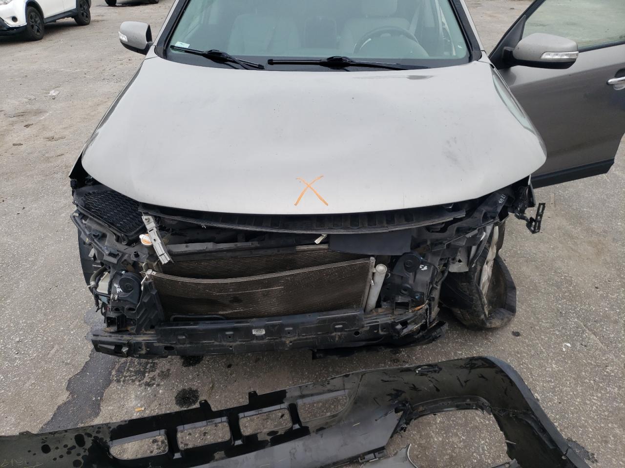 2013 KIA Sorento VIN 5XYKTCA62DG320568 Copart auction photo, front end / undercarriage damage thumbnail 12