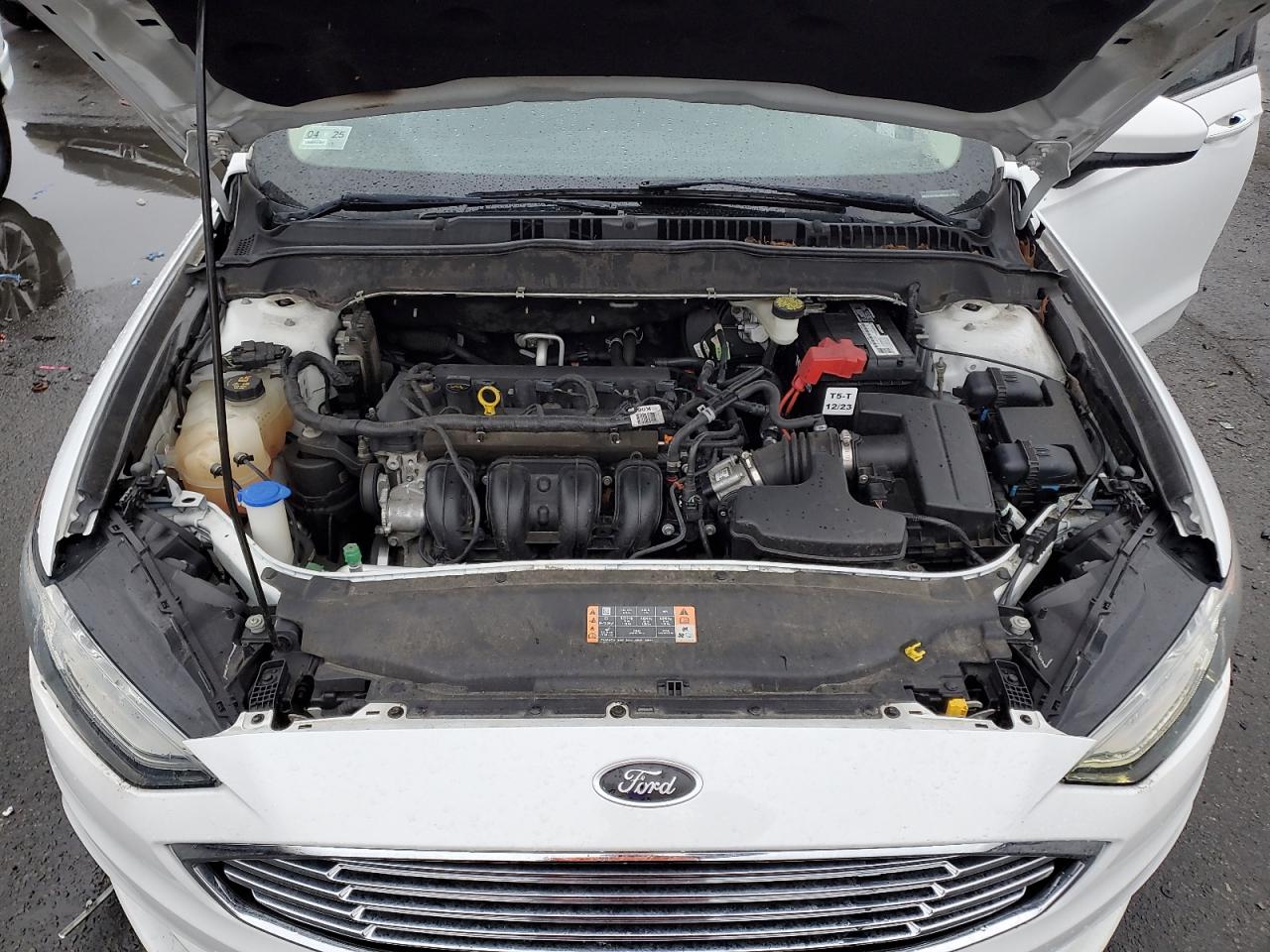 2017 Ford Fusion VIN 3FA6P0H71HR390129 Copart auction photo, side / rear end damage thumbnail 11