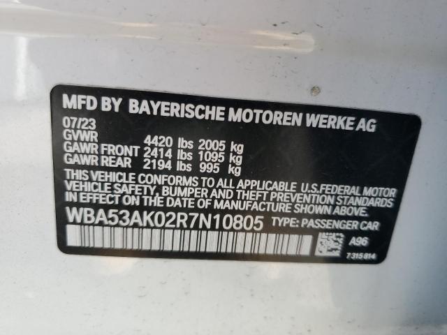 2024 BMW 2er VIN WBA53AK02R7N10805 Copart auction photo, all over damage thumbnail 13