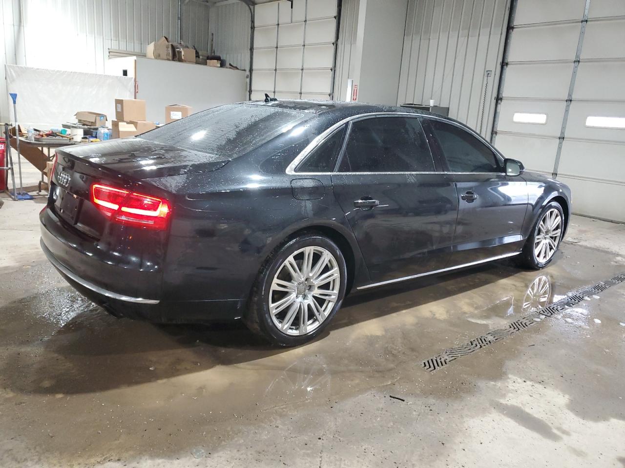 2013 Audi A8 VIN WAURGAFD1DN000436 Copart auction photo, front end damage thumbnail 3