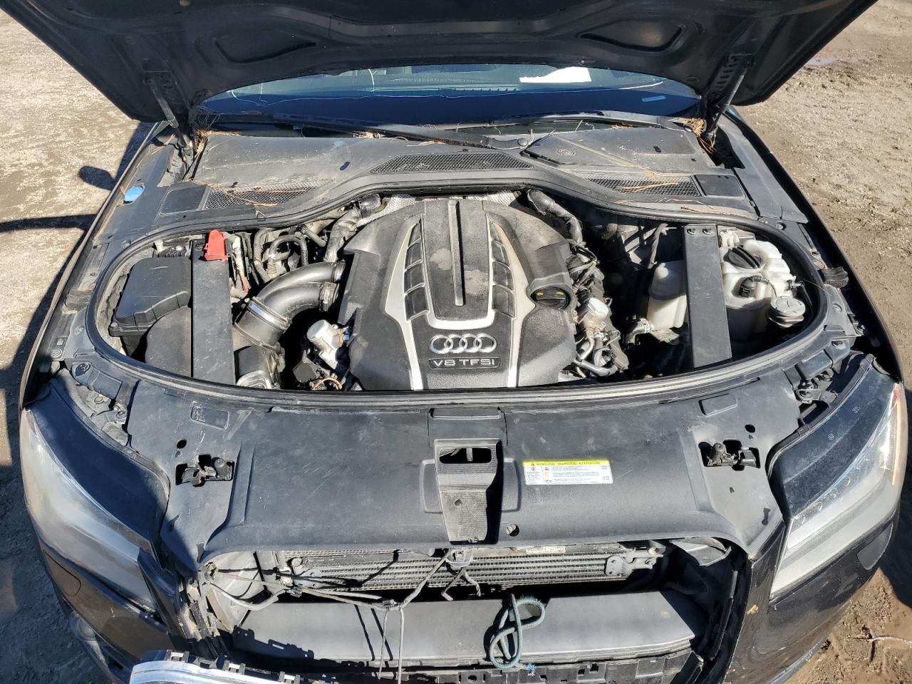 2014 Audi A8 VIN WAUR2AFD4EN004061 Copart auction photo, minor dent/scratches damage thumbnail 11
