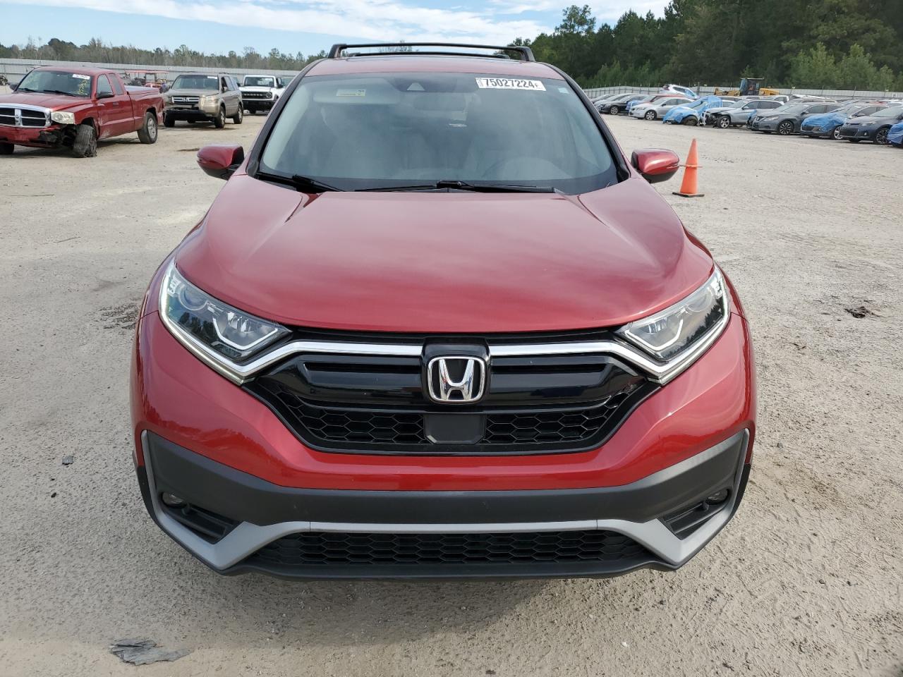2020 Honda CR-V VIN 7FARW1H54LE015185 Copart auction photo, side damage thumbnail 5