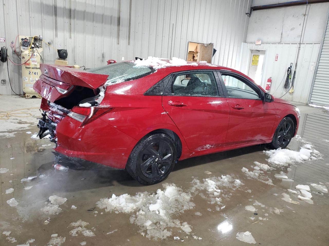 2022 Hyundai Elantra VIN KMHLS4AG5NU219686 Copart auction photo, rear end damage thumbnail 3