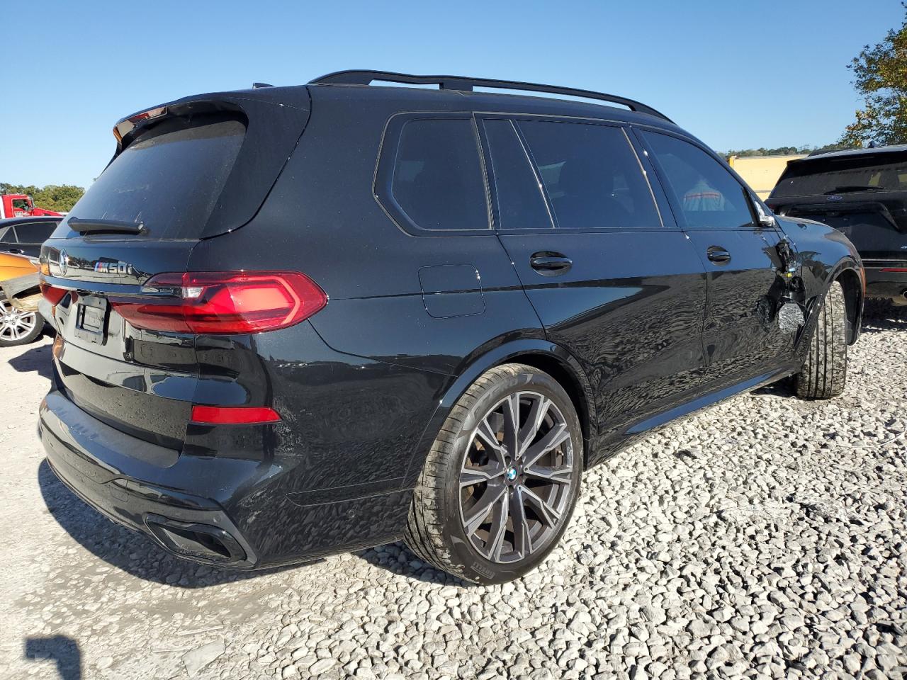 2022 BMW X7 VIN 5UXCX6C09N9L71084 Copart auction photo, side / top/roof damage thumbnail 3
