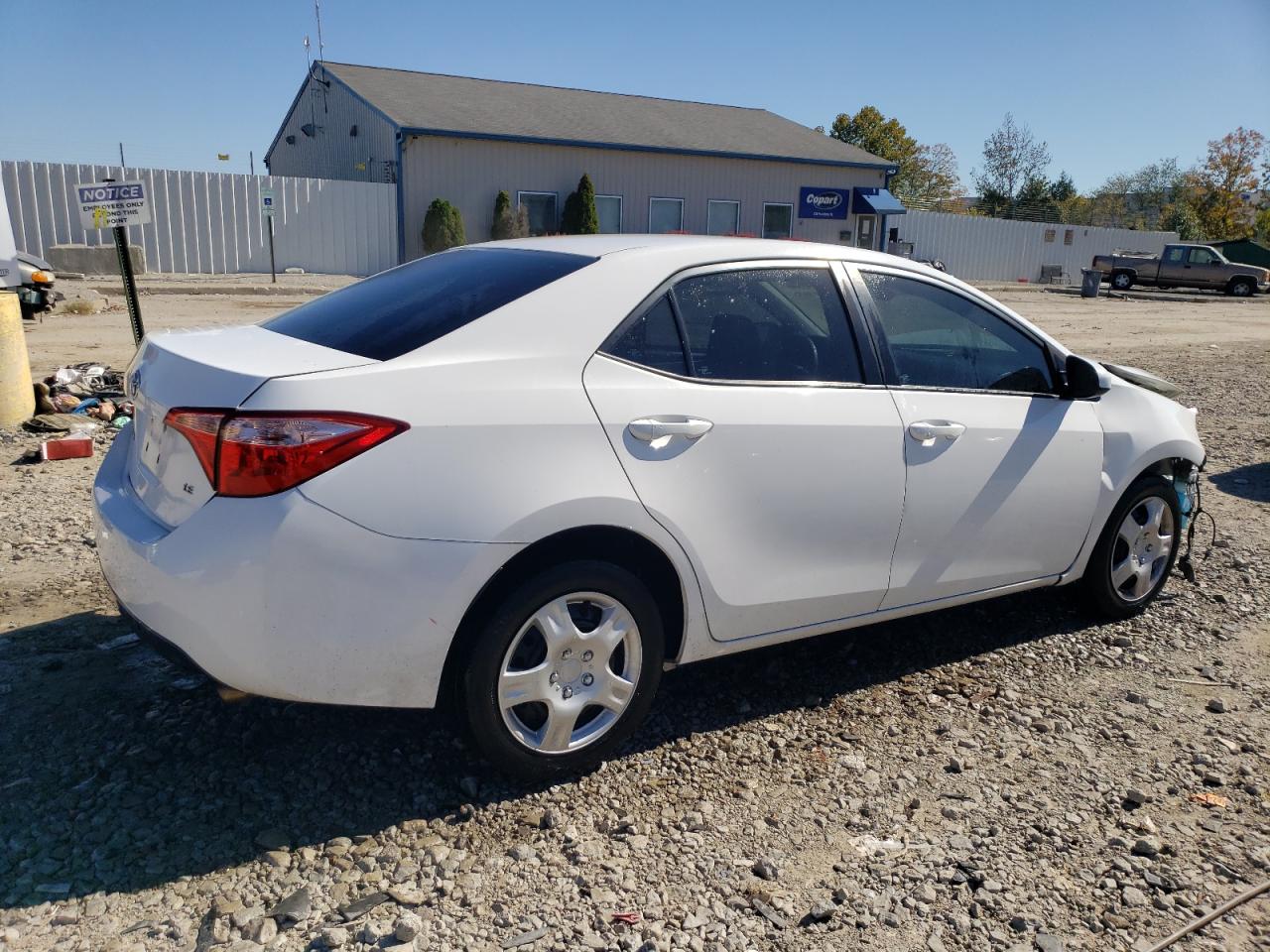 2017 Toyota Corolla VIN 2T1BURHEXHC885911 Copart auction photo, front end / rear end damage thumbnail 3