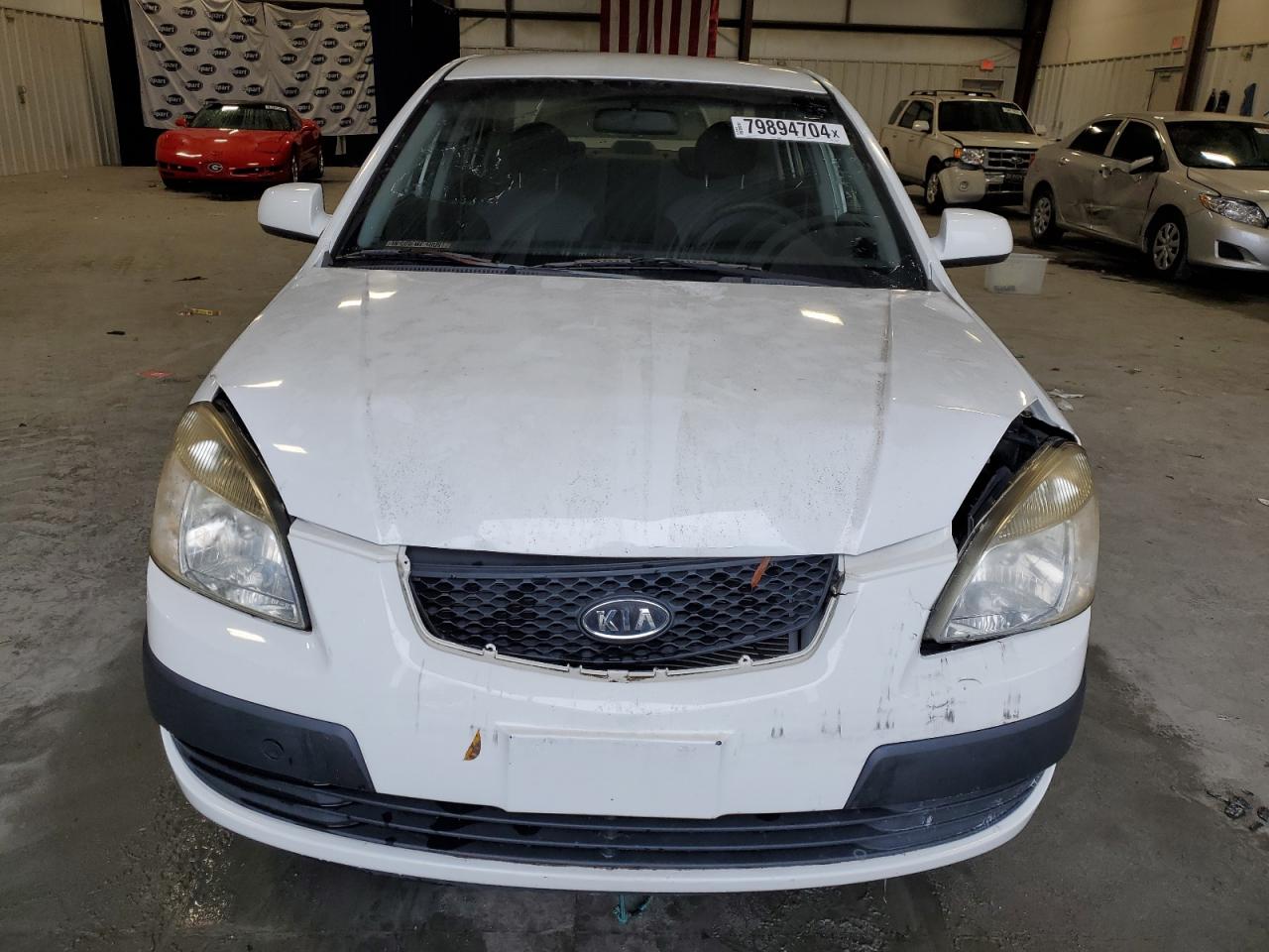 2009 KIA Rio VIN KNADE223096575843 Copart auction photo, front end damage thumbnail 5