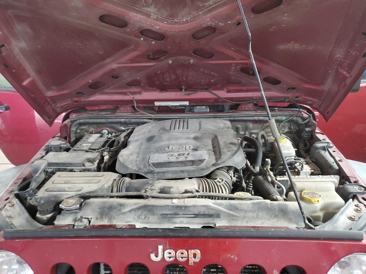 2012 Jeep Wrangler VIN 1C4BJWDG0CL185041 Copart auction photo, rear end / undercarriage damage thumbnail 11