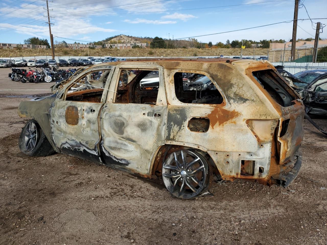 2018 Jeep Grand Cherokee VIN 1C4RJFBG6JC418872 Copart auction photo, burn damage thumbnail 2