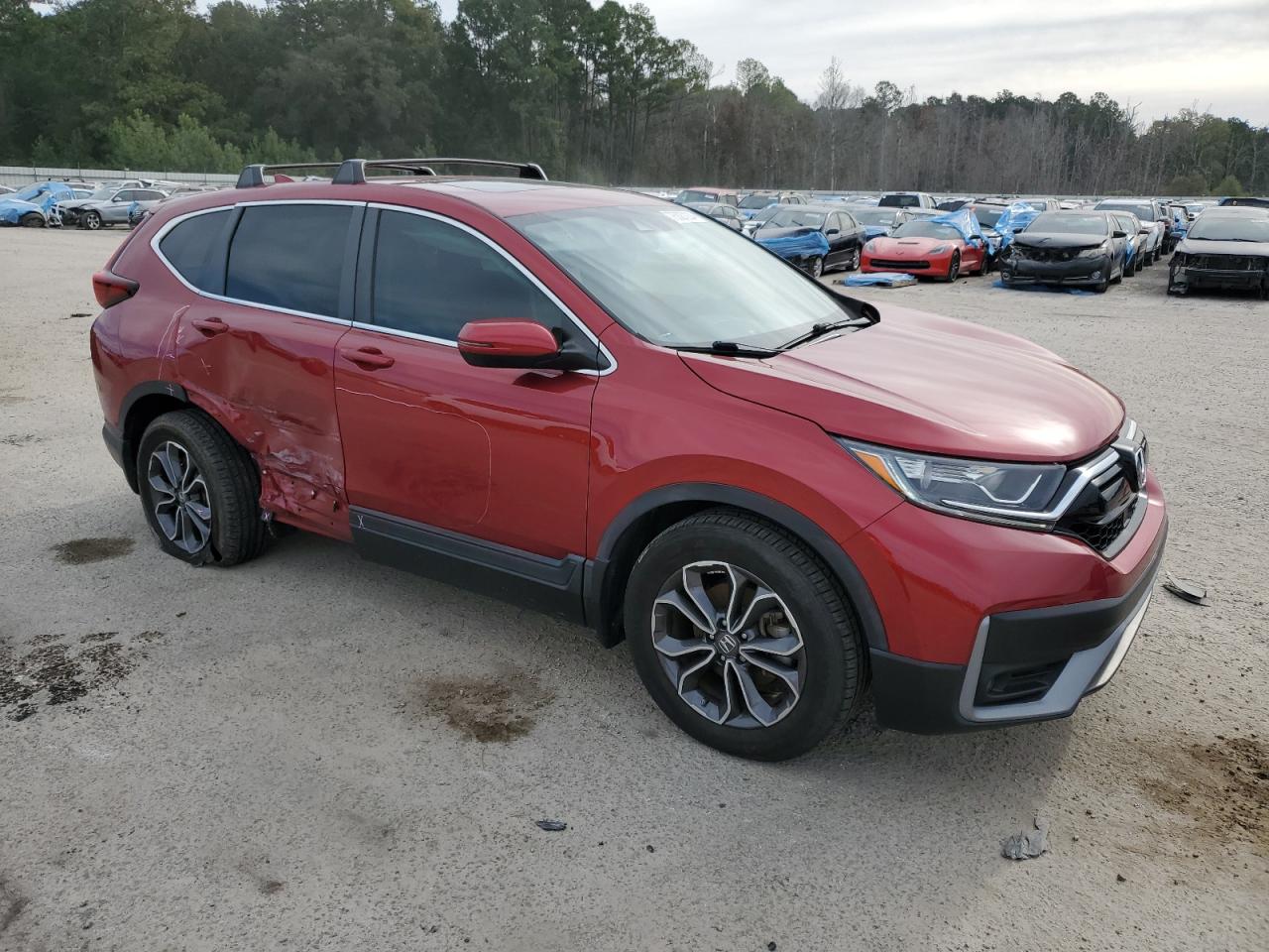 2020 Honda CR-V VIN 7FARW1H54LE015185 Copart auction photo, side damage thumbnail 4