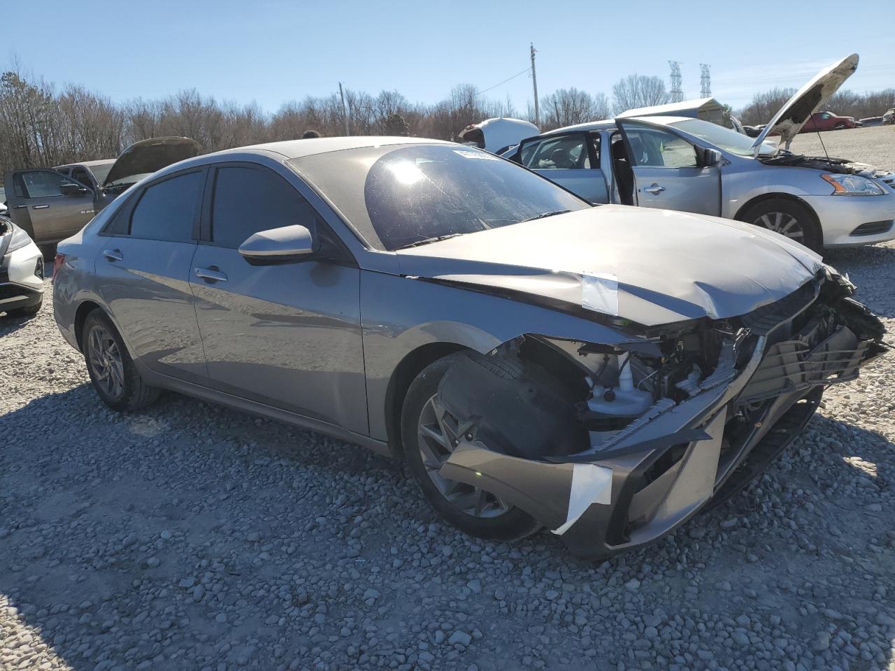 2024 Hyundai Elantra VIN KMHLM4DJ0RU113847 Copart auction photo, front end damage thumbnail 4