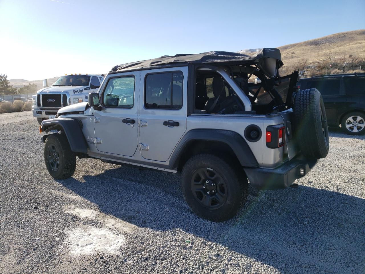 2019 Jeep Wrangler VIN 1C4HJXDG9KW561720 Copart auction photo, rollover damage thumbnail 2
