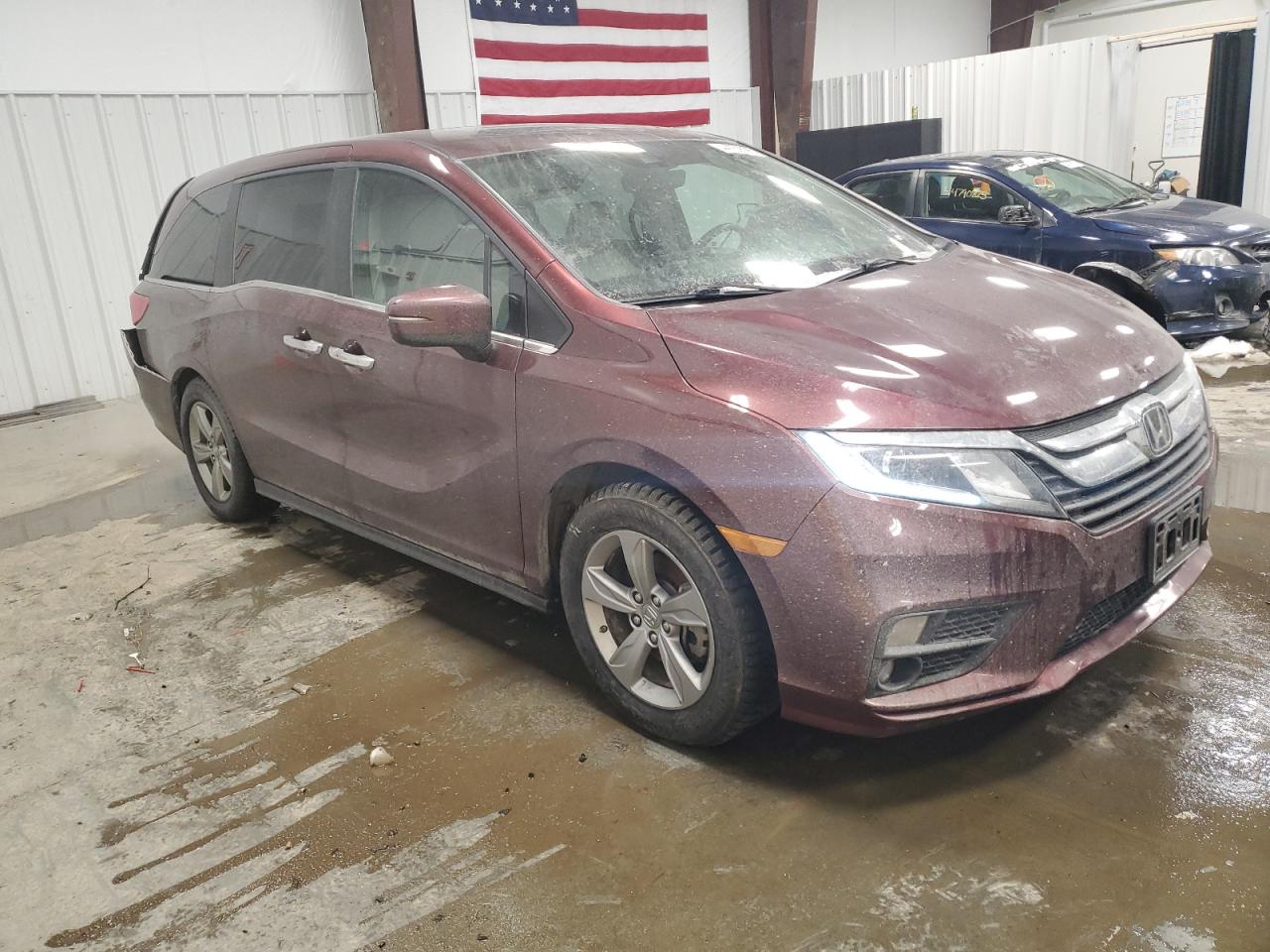 2018 Honda Odyssey VIN 5FNRL6H72JB028761 Copart auction photo, rear end damage thumbnail 4