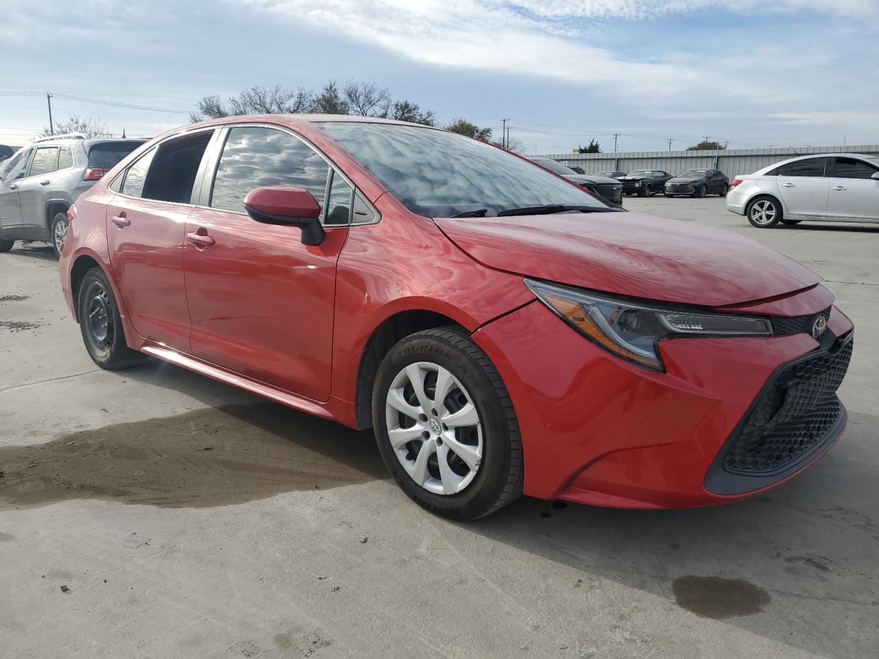 2021 Toyota Corolla VIN 5YFEPMAE0MP243631 Copart auction photo, side / front end damage thumbnail 4