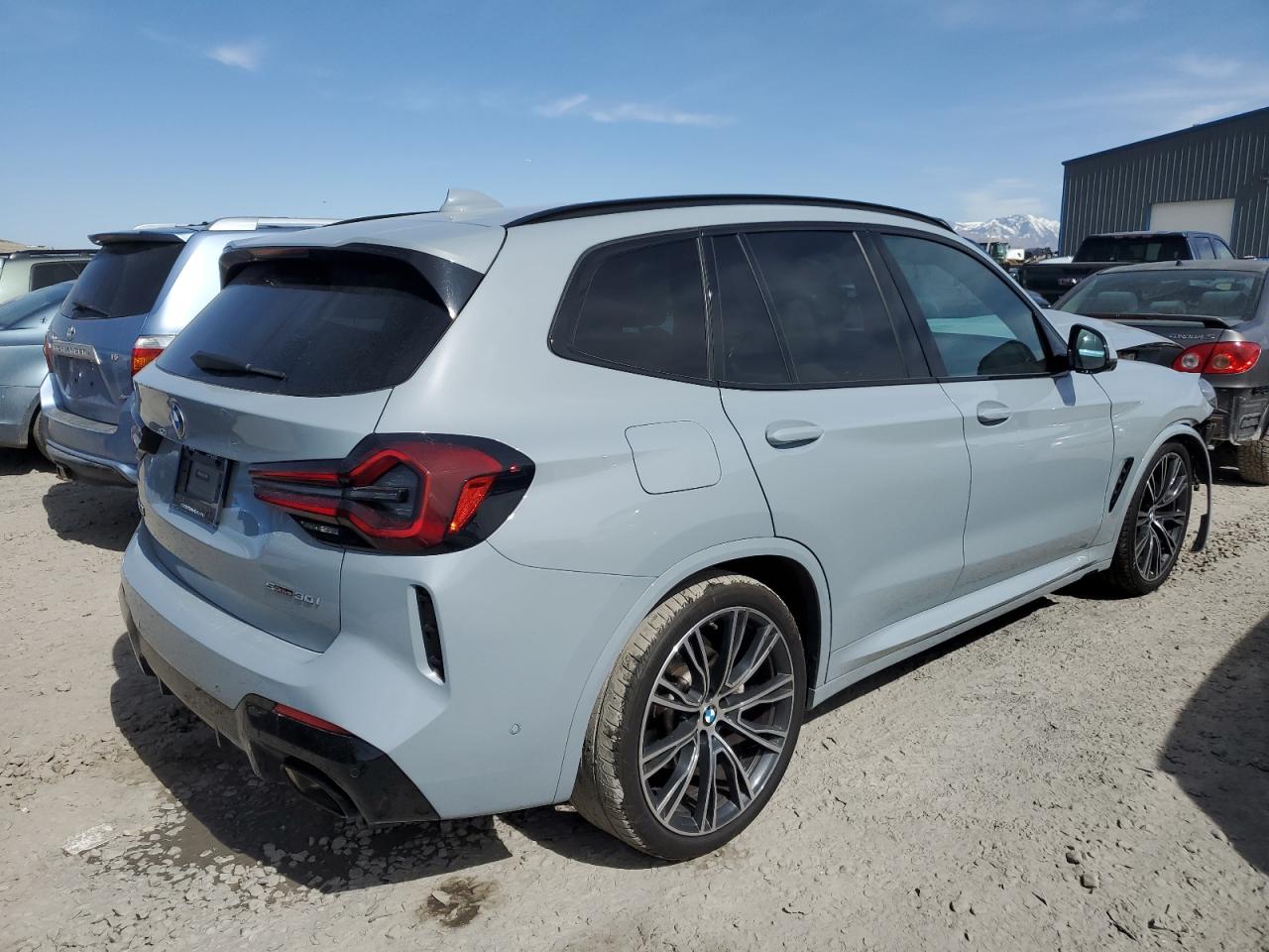 2023 BMW X3 VIN 5UX43DP04P9R59296 Copart auction photo, front end damage thumbnail 3