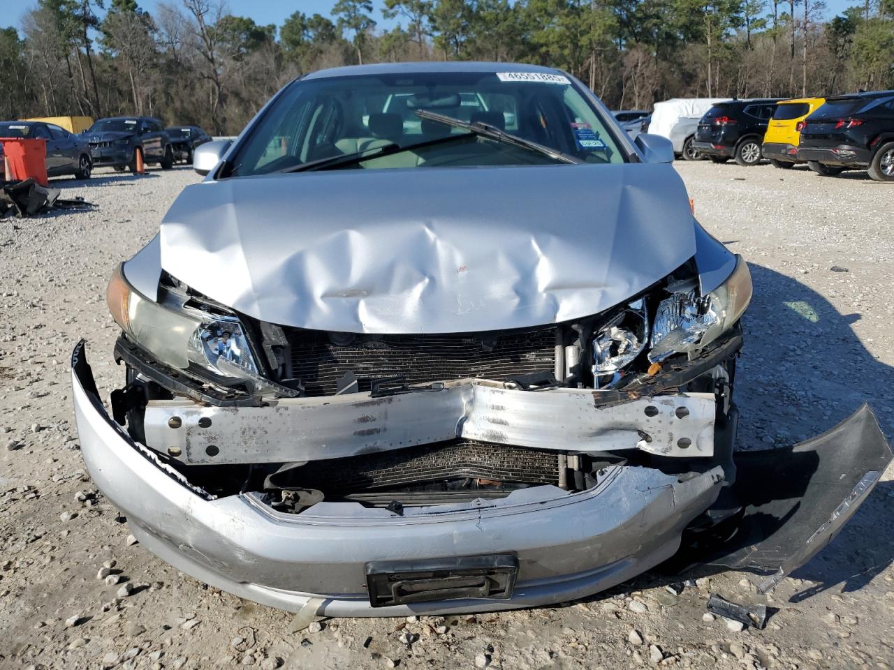 2012 Honda Civic VIN 19XFB2F53CE079789 Copart auction photo, front end / minor dent/scratches damage thumbnail 5