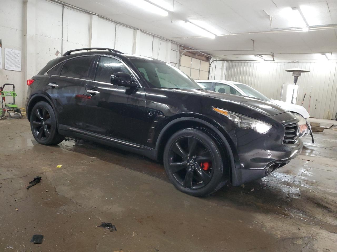 2015 Infiniti QX70 VIN JN8CS1MU3FM381066 Copart auction photo, front end / minor dent/scratches damage thumbnail 4