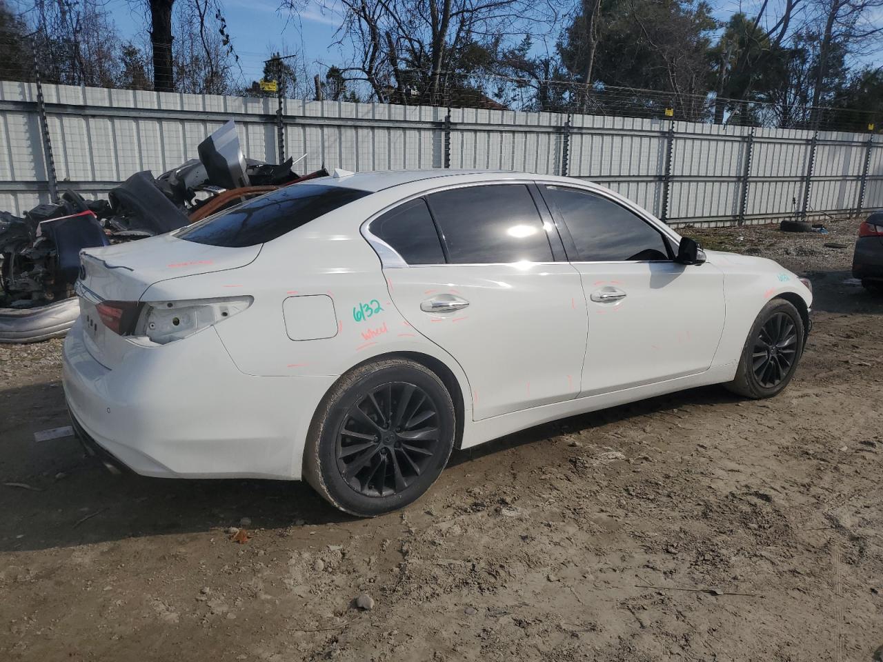 2021 Infiniti Q50 VIN JN1EV7BR4MM756024 Copart auction photo, front end / rear end damage thumbnail 3