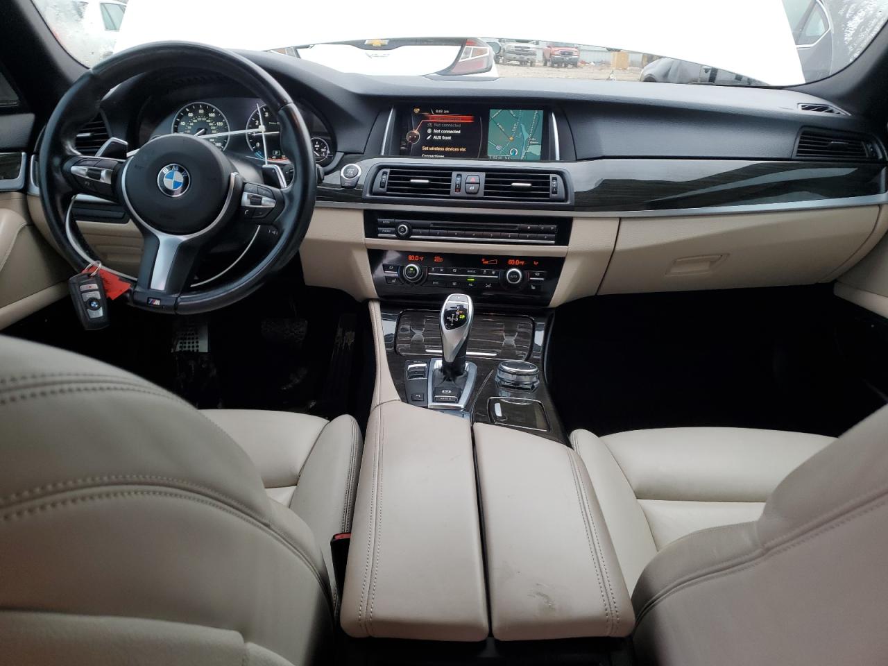 2016 BMW 5er VIN WBA5B1C59GG553564 Copart auction photo, rear end damage thumbnail 8