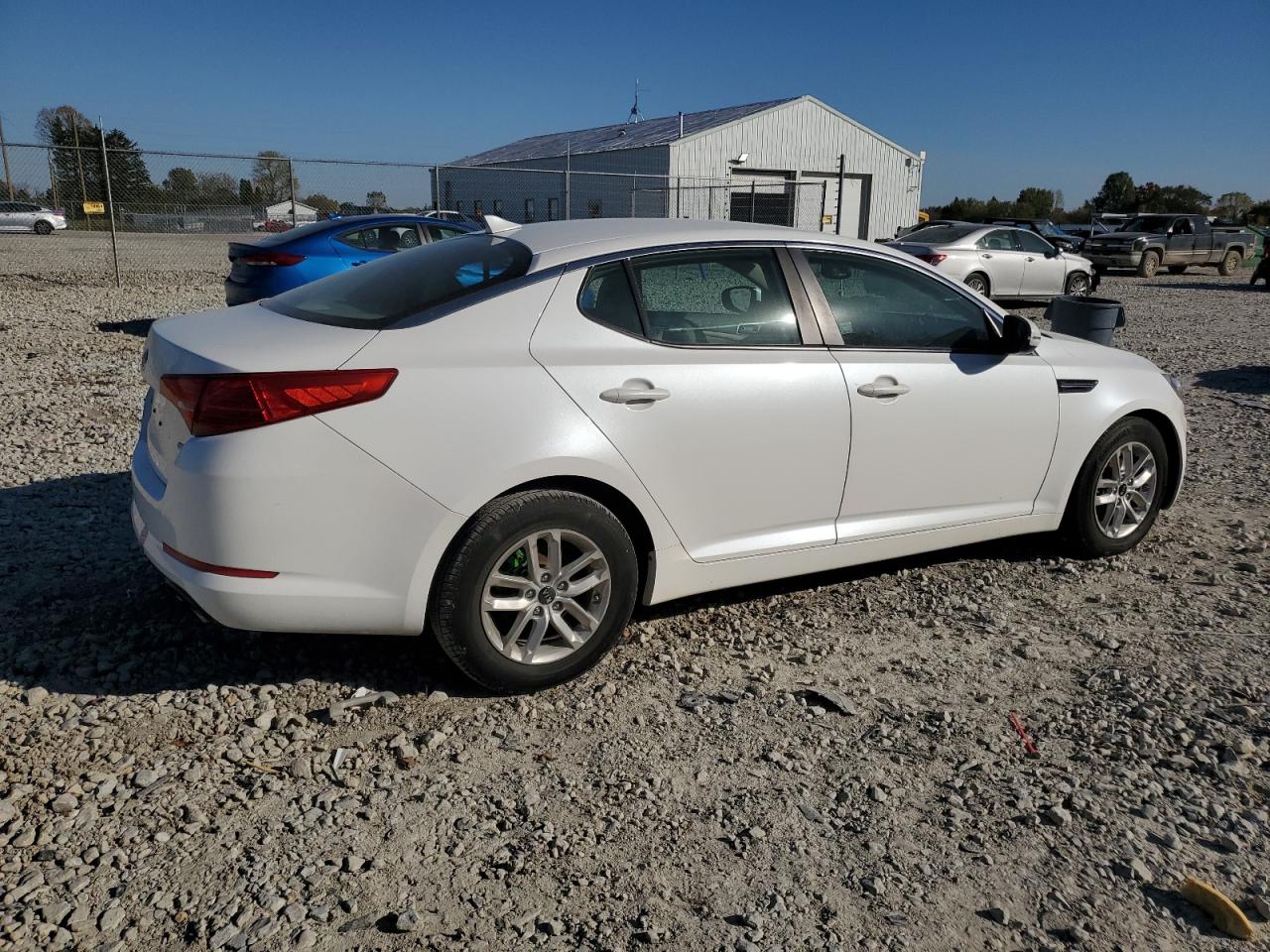 2011 KIA Optima VIN KNAGM4A79B5121442 Copart auction photo, front end / minor dent/scratches damage thumbnail 3