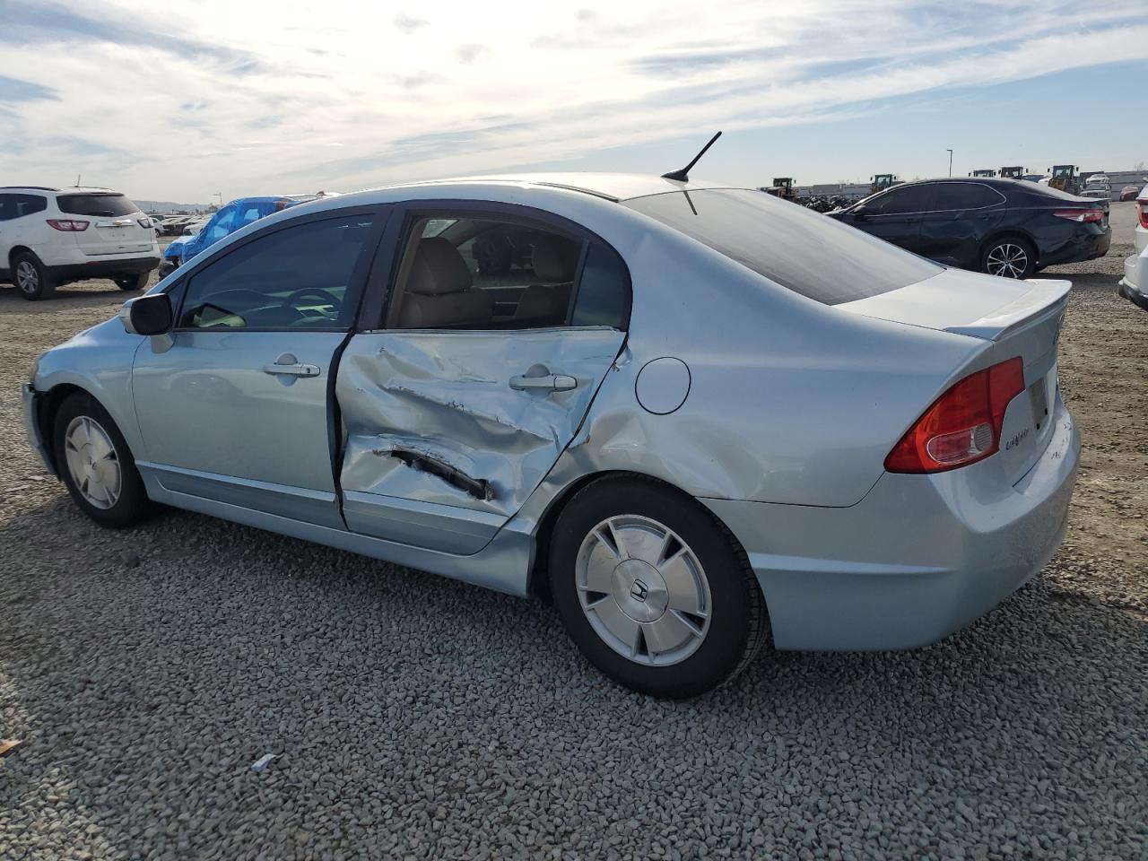 2007 Honda Civic VIN JHMFA36217S025567 Copart auction photo, side / front end damage thumbnail 2