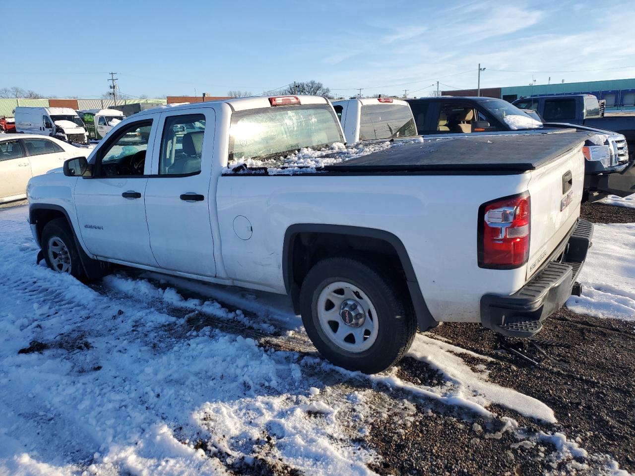 2015 GMC Sierra VIN 1GTV2TEC9FZ256601 Copart auction photo, side damage thumbnail 2