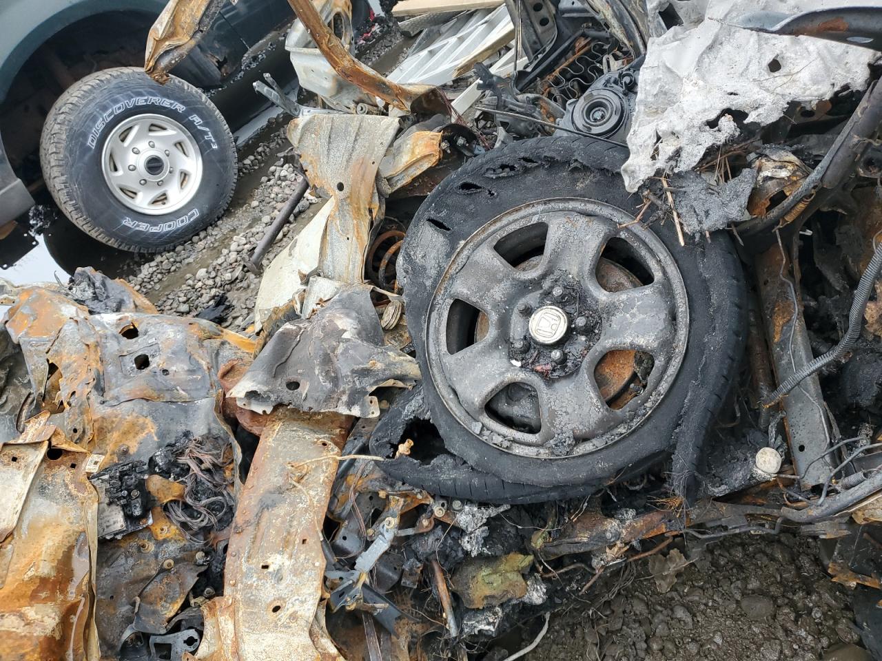 2012 Honda CR-V VIN 5J6RM4H32CL072493 Copart auction photo, burn damage thumbnail 8