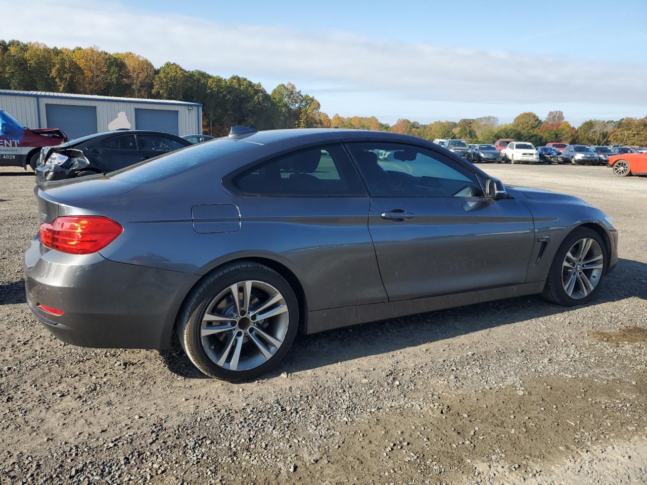 2014 BMW 4er VIN WBA3N5C52EF716029 Copart auction photo, front end / undercarriage damage thumbnail 3