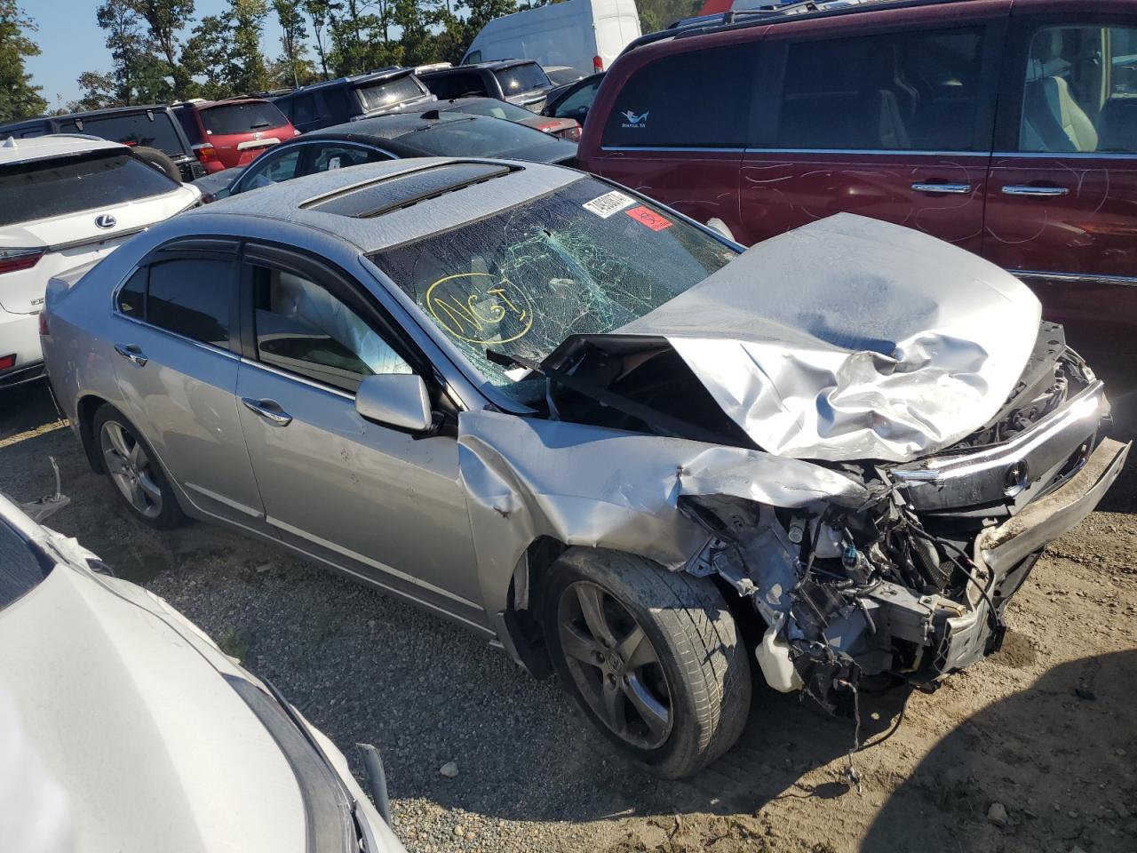 2014 Acura TSX VIN JH4CU2F60EC000481 Copart auction photo, front end damage thumbnail 4