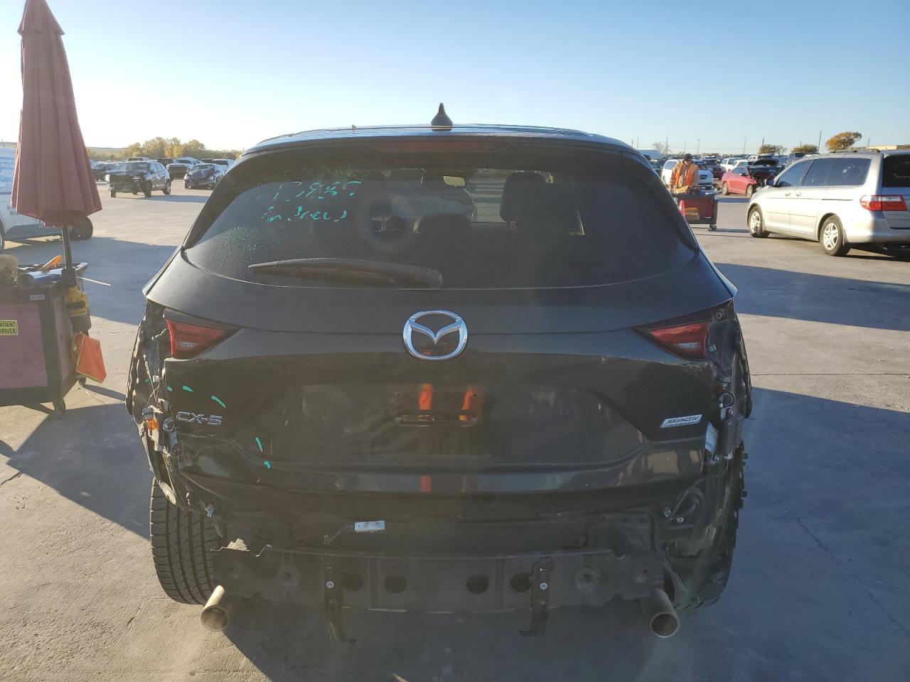 2019 Mazda CX-5 VIN JM3KFADM9K1605987 Copart auction photo, rear end damage thumbnail 6