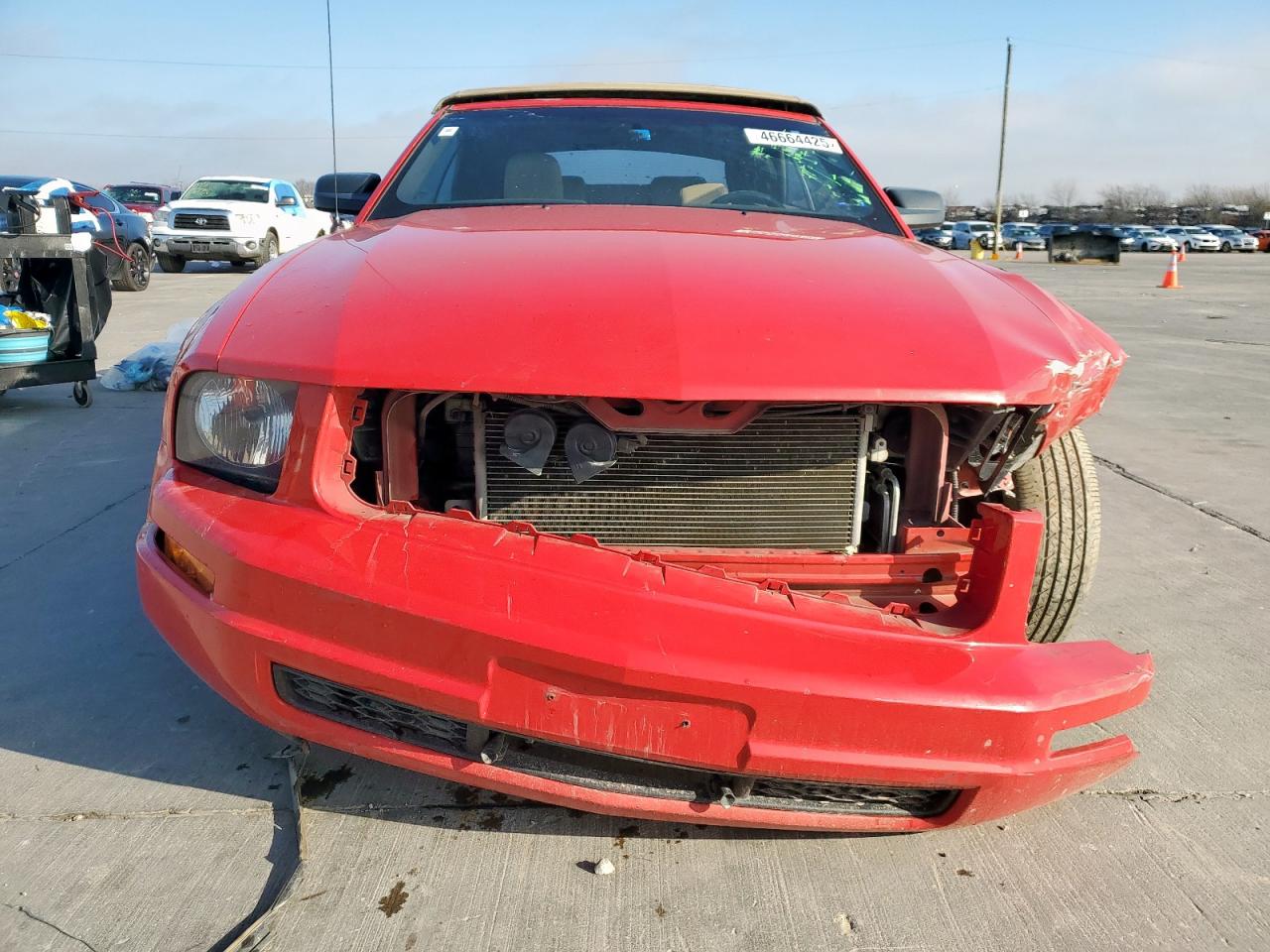 2006 Ford Mustang VIN 1ZVFT84N765138570 Copart auction photo, rear end / all over damage thumbnail 5