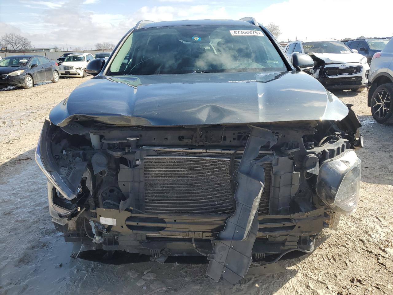 2020 Hyundai Santa Fe VIN 5NMS3CAD9LH225279 Copart auction photo, front end damage thumbnail 5