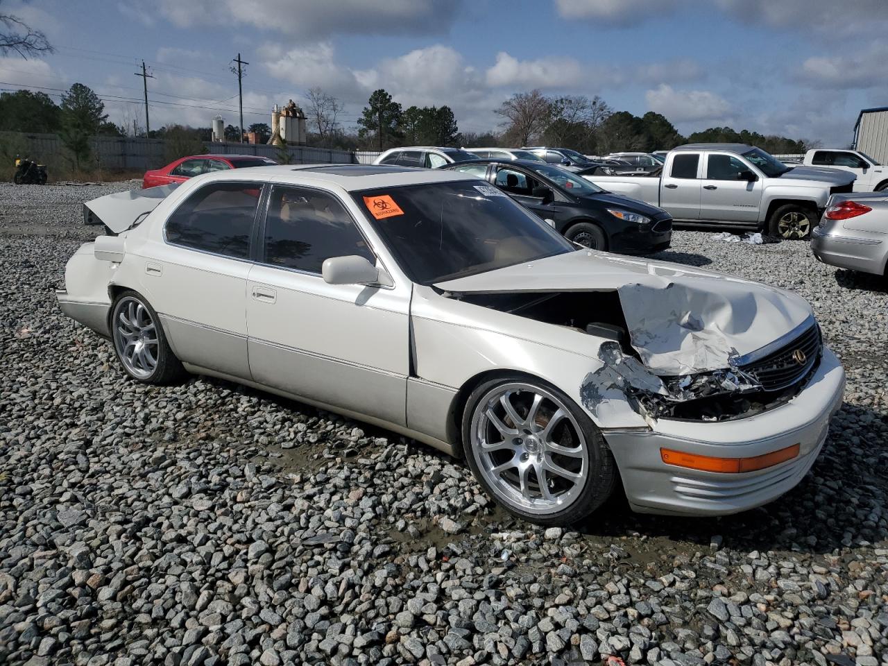 1993 Lexus LS VIN JT8UF11E2P0159255 Copart auction photo, front end / rear end damage thumbnail 4