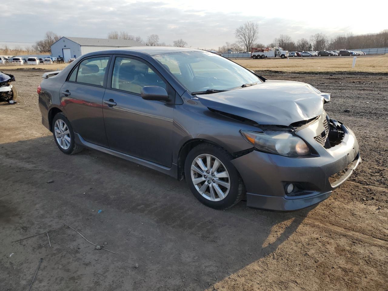 2010 Toyota Corolla VIN 1NXBU4EE6AZ172905 Copart auction photo, front end / side damage thumbnail 4