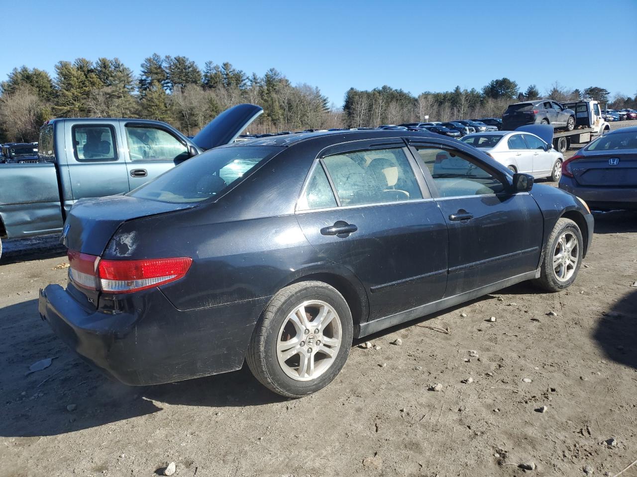 2004 Honda Accord VIN 1HGCM56394A078603 Copart auction photo, rear end / minor dent/scratches damage thumbnail 3