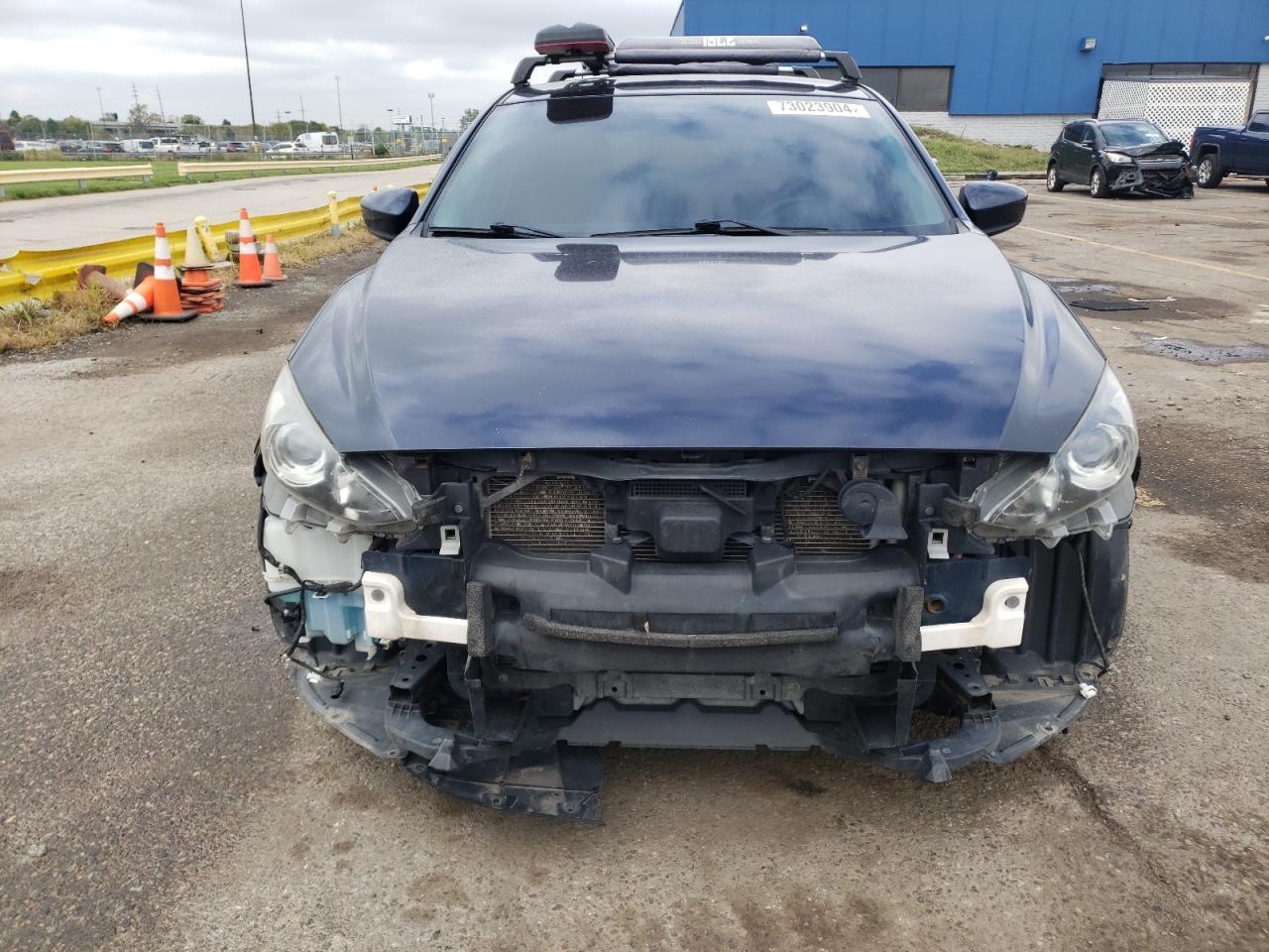 2014 Mazda 3 VIN JM1BM1L72E1217269 Copart auction photo, rear end / front end damage thumbnail 5