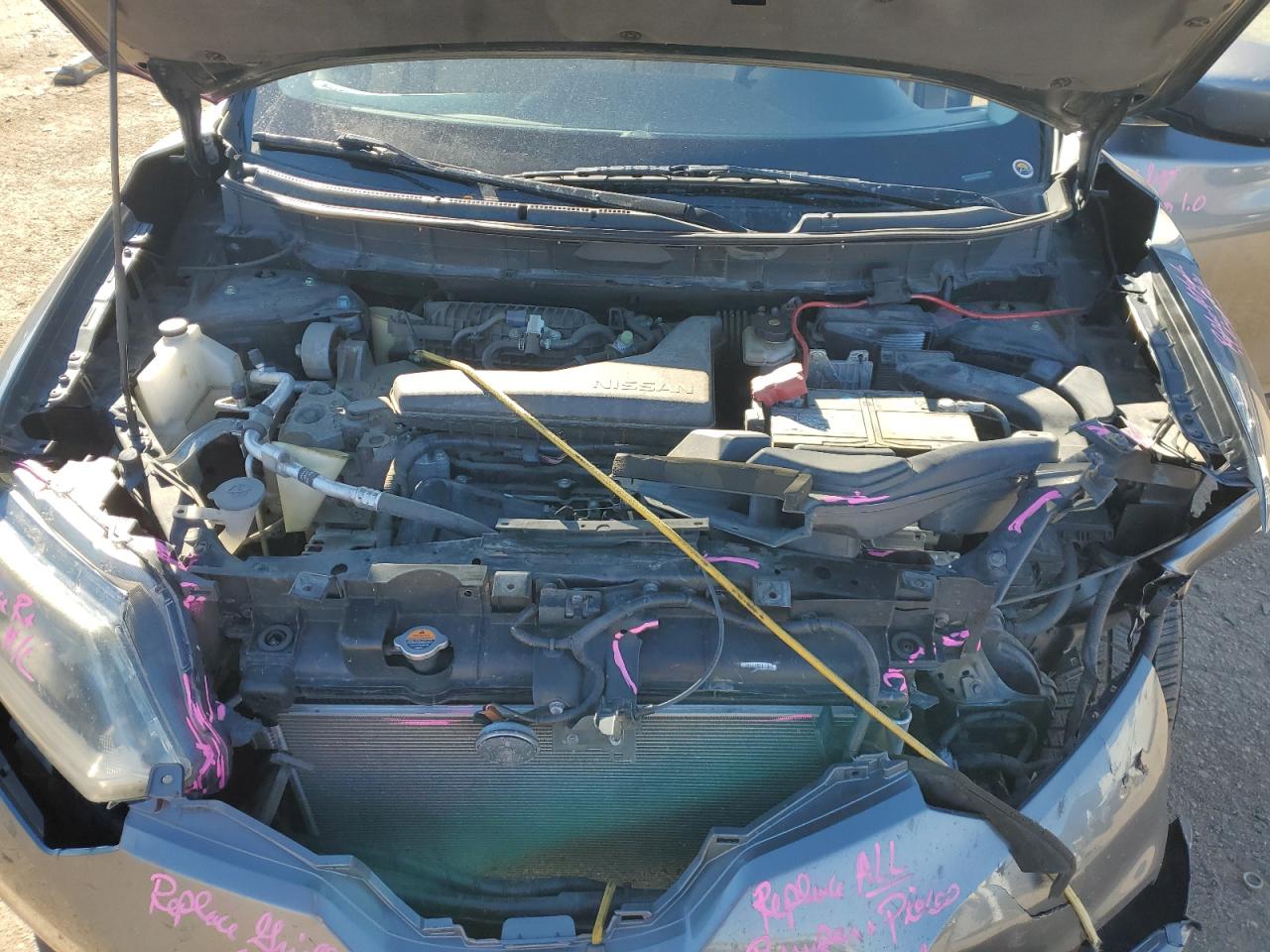 2016 Nissan Rogue VIN 5N1AT2MV6GC813358 Copart auction photo, front end damage thumbnail 14