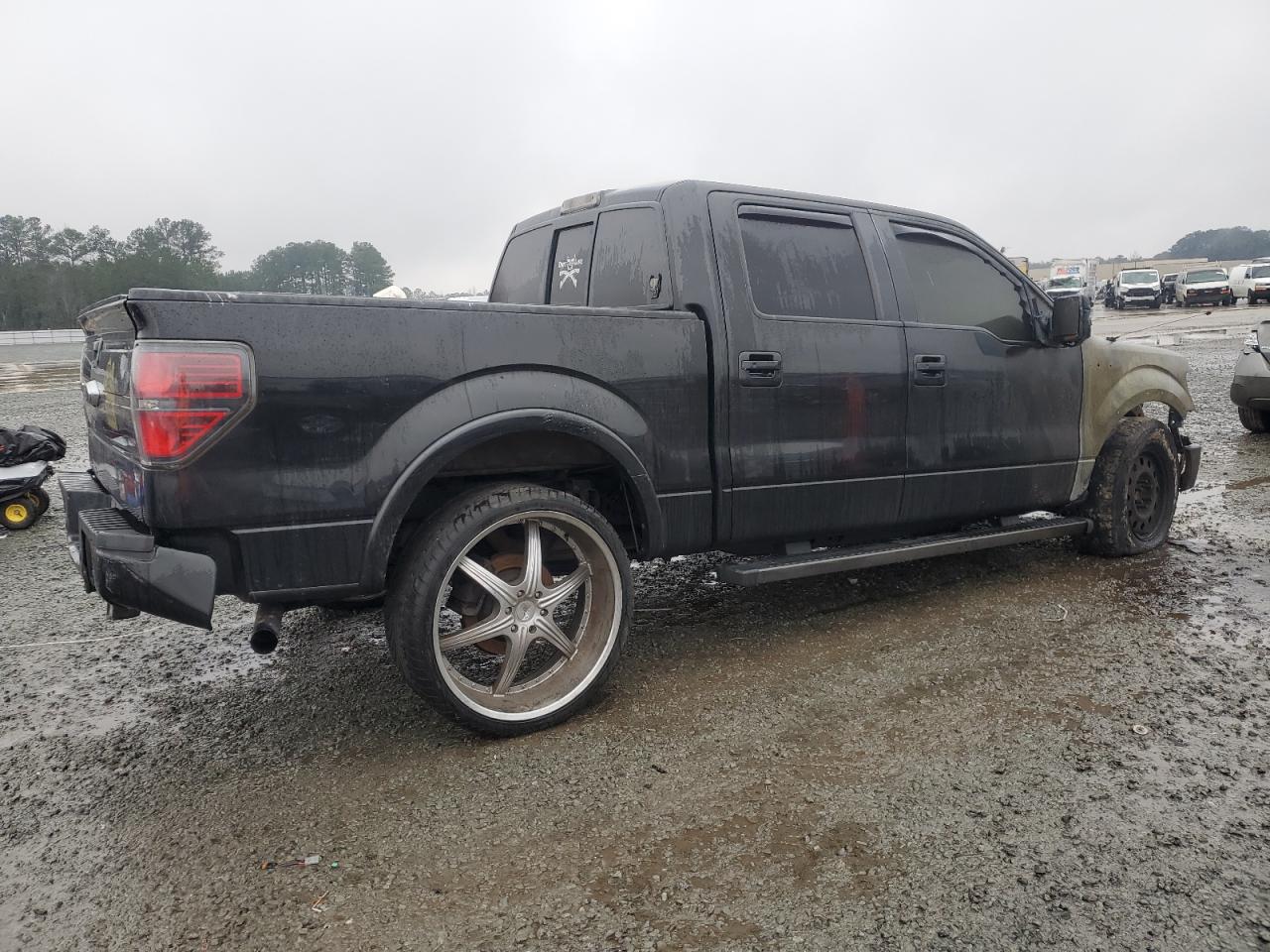 2014 Ford F-150 VIN 1FTFW1CF2EFC25734 Copart auction photo, burn damage thumbnail 3