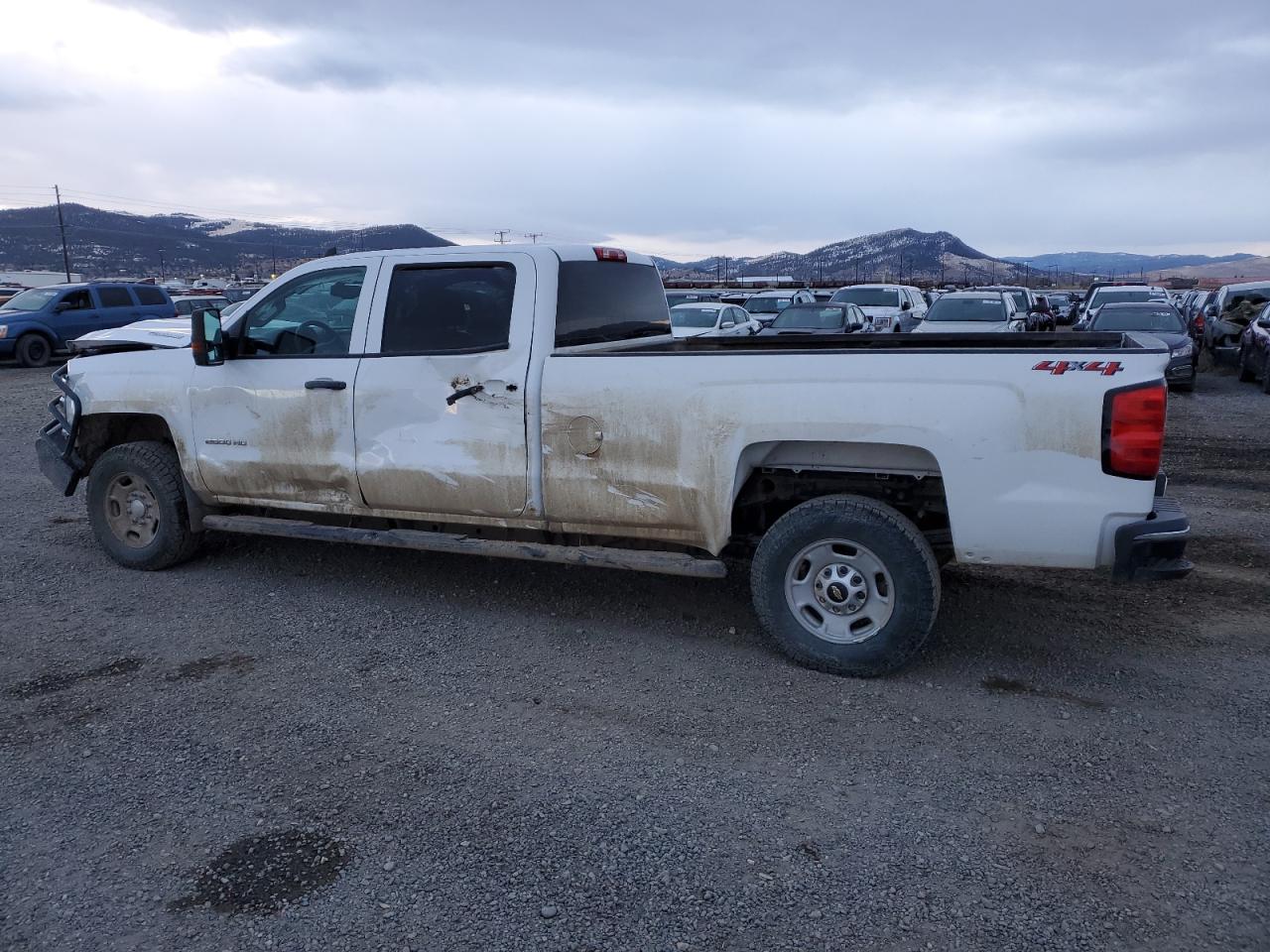 2019 Chevrolet Silverado VIN 1GC1KREY8KF183343 Copart auction photo, front end / minor dent/scratches damage thumbnail 2