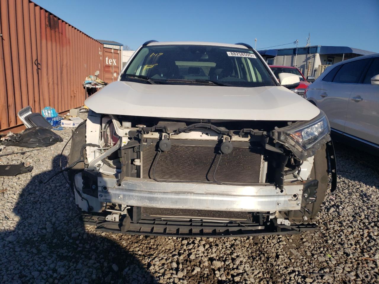 2019 Toyota RAV 4 VIN JTMP1RFV9KD514170 Copart auction photo, front end / side damage thumbnail 5