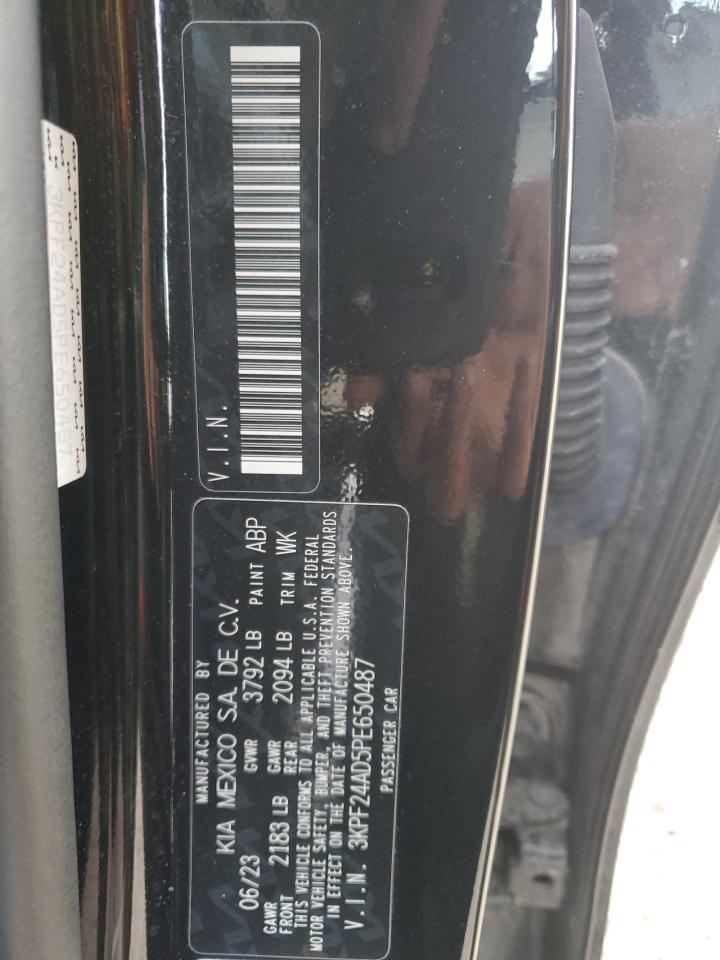 2023 KIA Forte VIN 3KPF24AD5PE650487 Copart auction photo, front end damage thumbnail 13