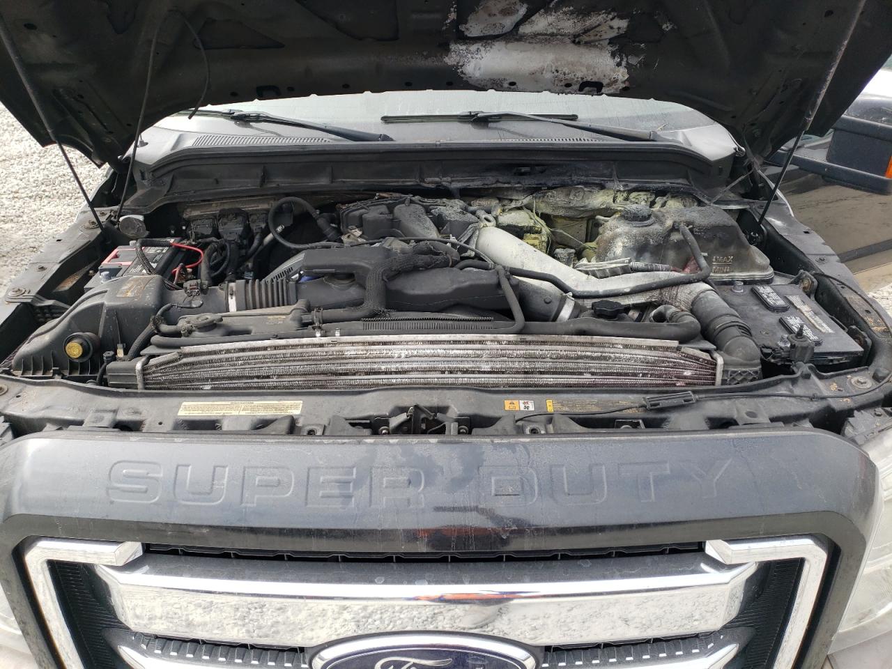 2012 Ford F350 VIN 1FT8W3DT6CEC61020 Copart auction photo, burn - engine damage thumbnail 11