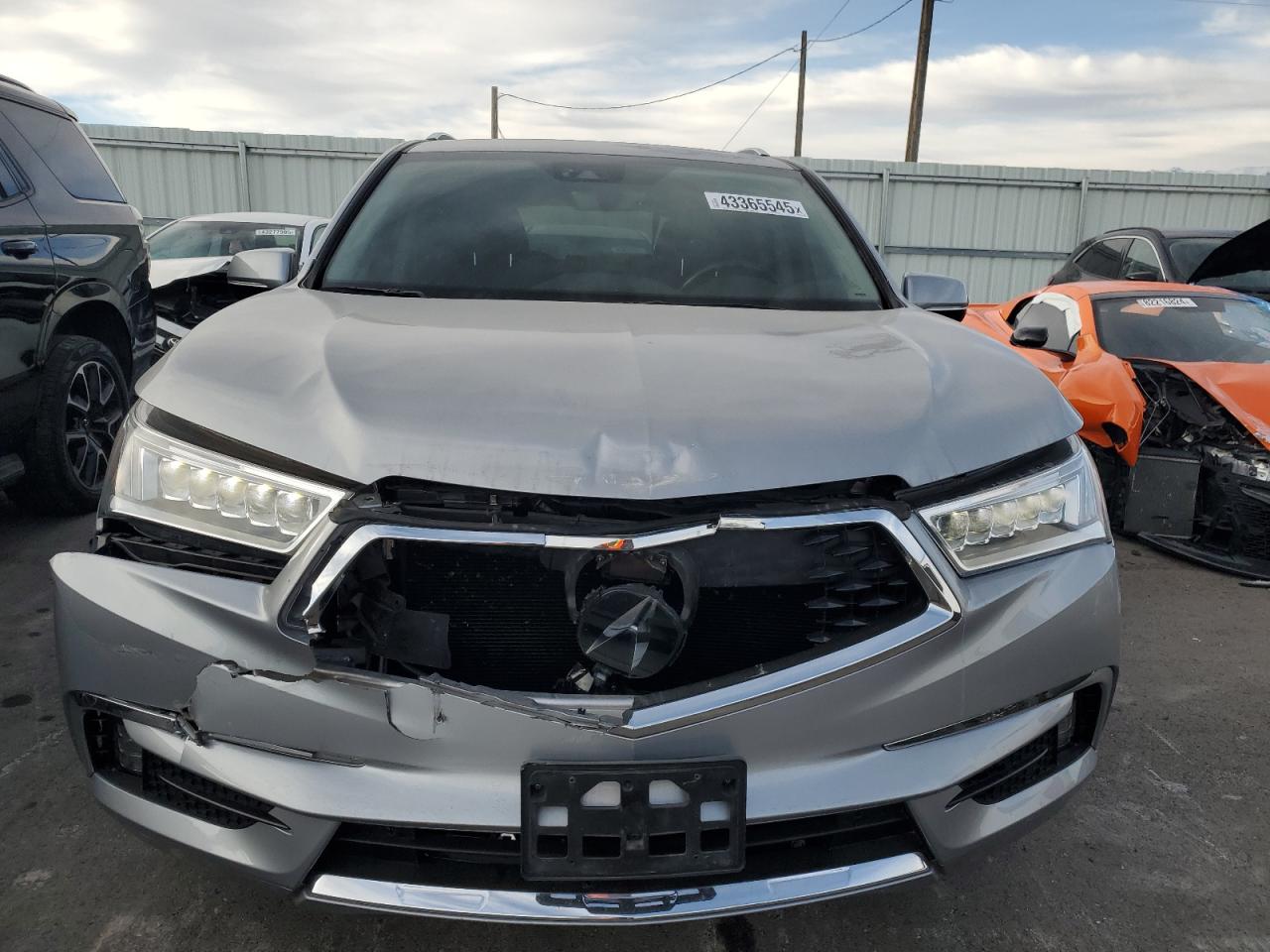 2019 Acura MDX VIN 5J8YD4H96KL015154 Copart auction photo, front end / rear end damage thumbnail 5