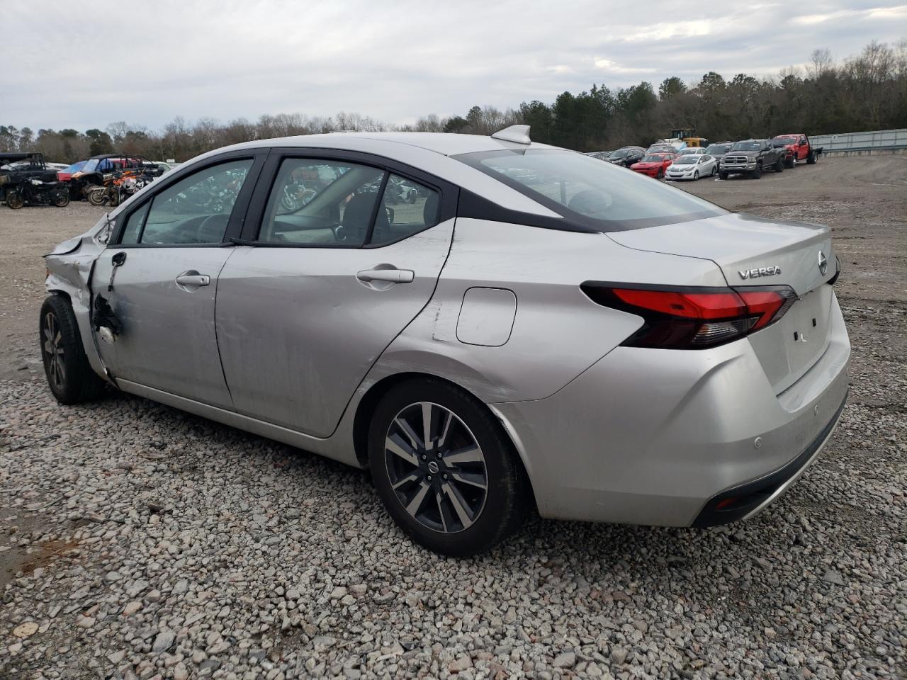 2021 Nissan Versa VIN 3N1CN8EV5ML833791 Copart auction photo, front end / side damage thumbnail 2