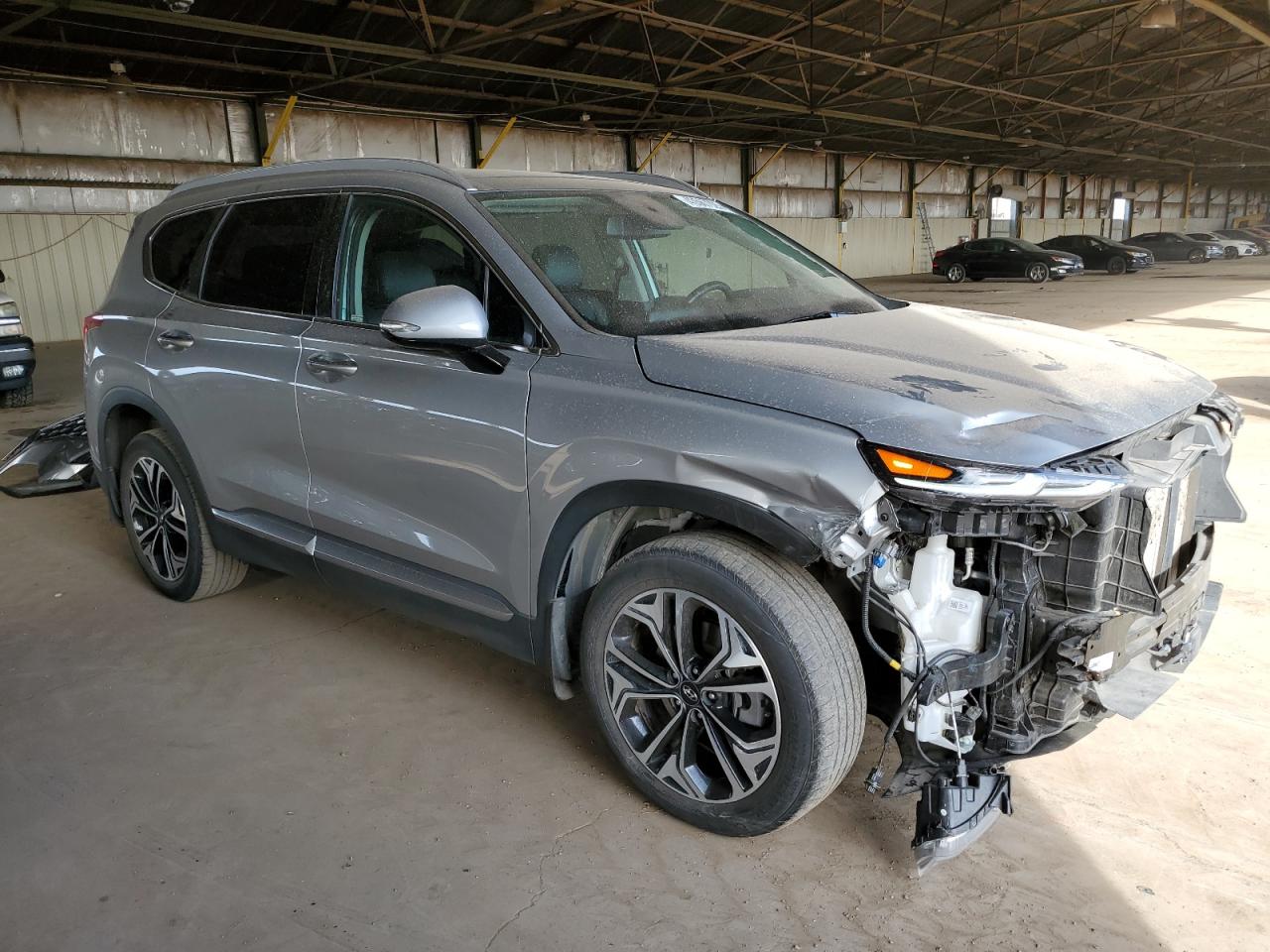 2020 Hyundai Santa Fe VIN 5NMS3CAA2LH245556 Copart auction photo, front end damage thumbnail 4