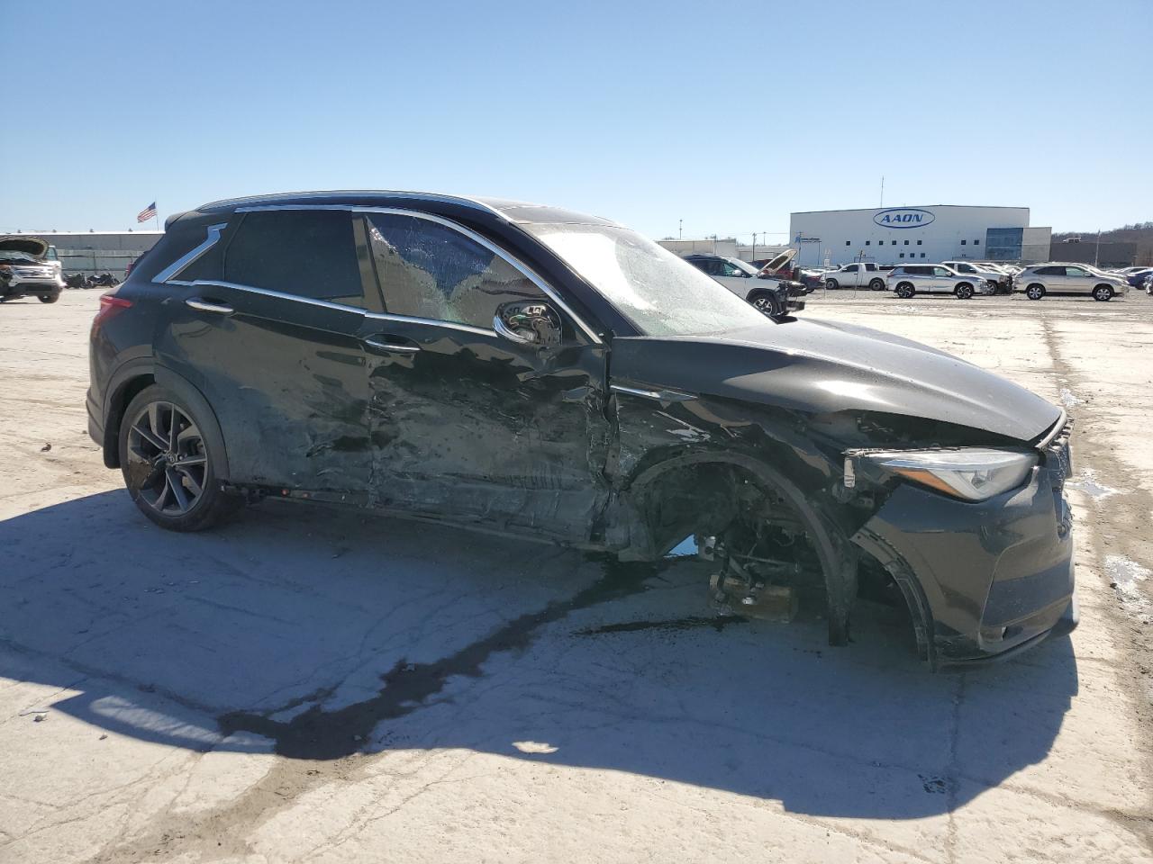 2021 Infiniti QX50 VIN 3PCAJ5DBXMF116307 Copart auction photo, mechanical / side damage thumbnail 4