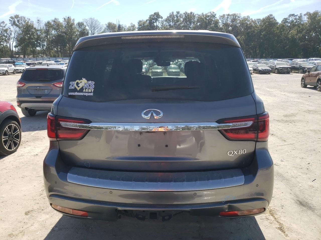 2019 Infiniti QX80 VIN JN8AZ2NF2K9685219 Copart auction photo, front end / rear end damage thumbnail 6
