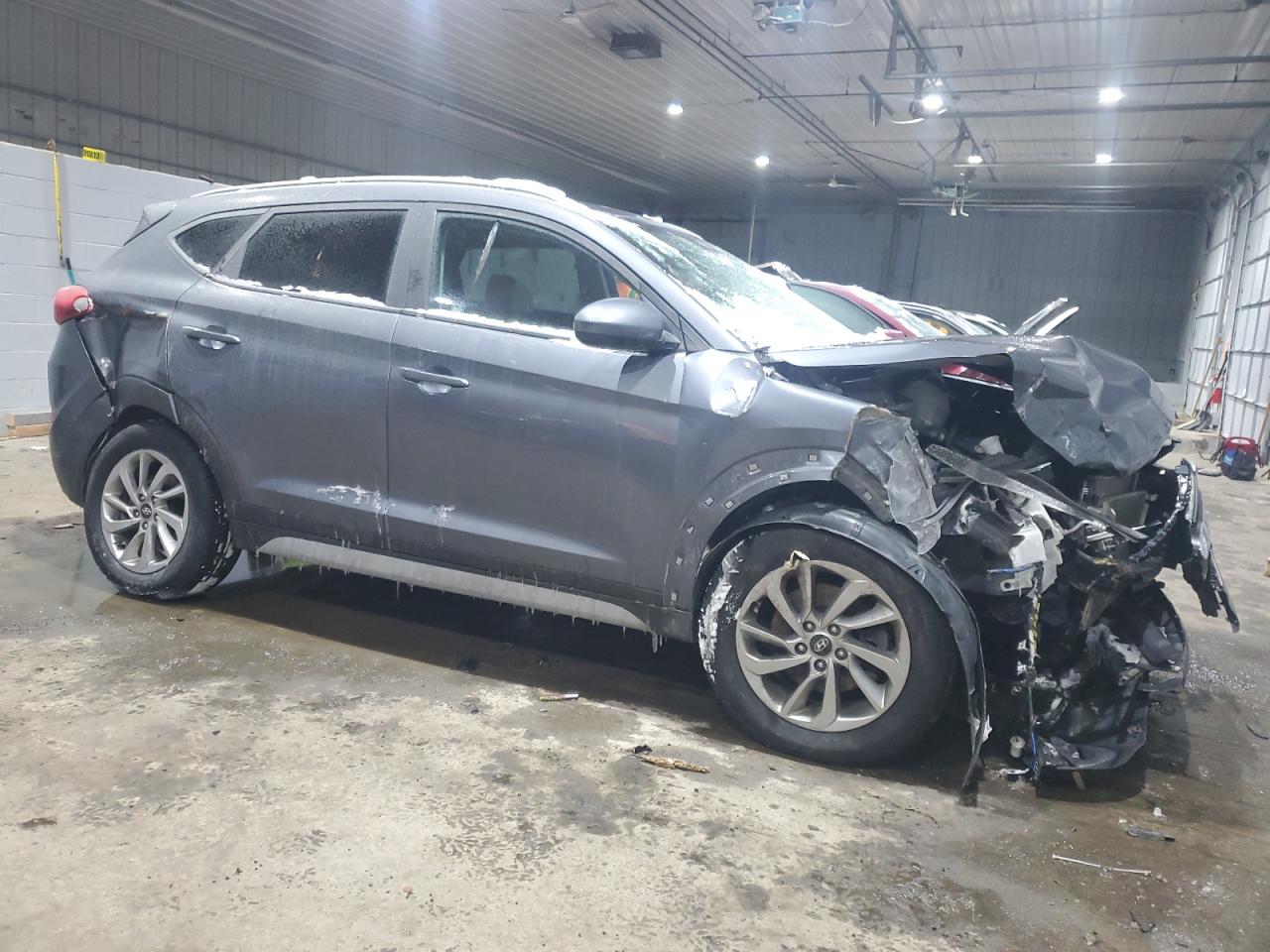 2018 Hyundai Tucson VIN KM8J3CA49JU647114 Copart auction photo, front end / rear end damage thumbnail 4
