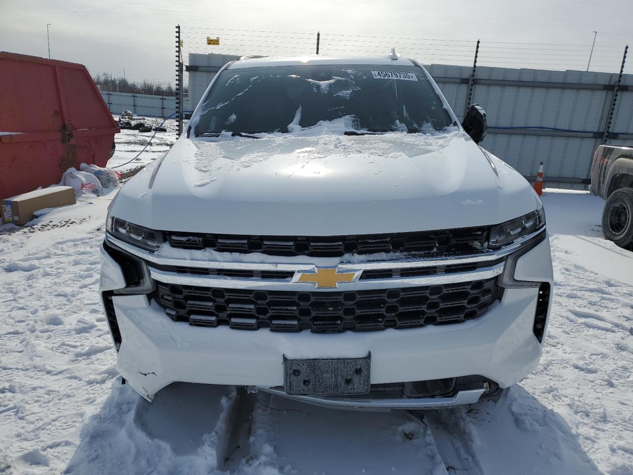2021 Chevrolet Suburban VIN 1GNSKBED6MR317414 Copart auction photo, side / front end damage thumbnail 5