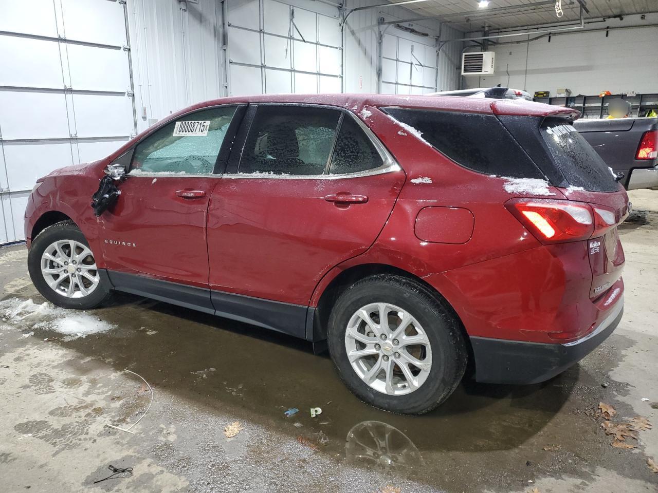 2020 Chevrolet Equinox VIN 3GNAXUEV8LS658939 Copart auction photo, front end / side damage thumbnail 2